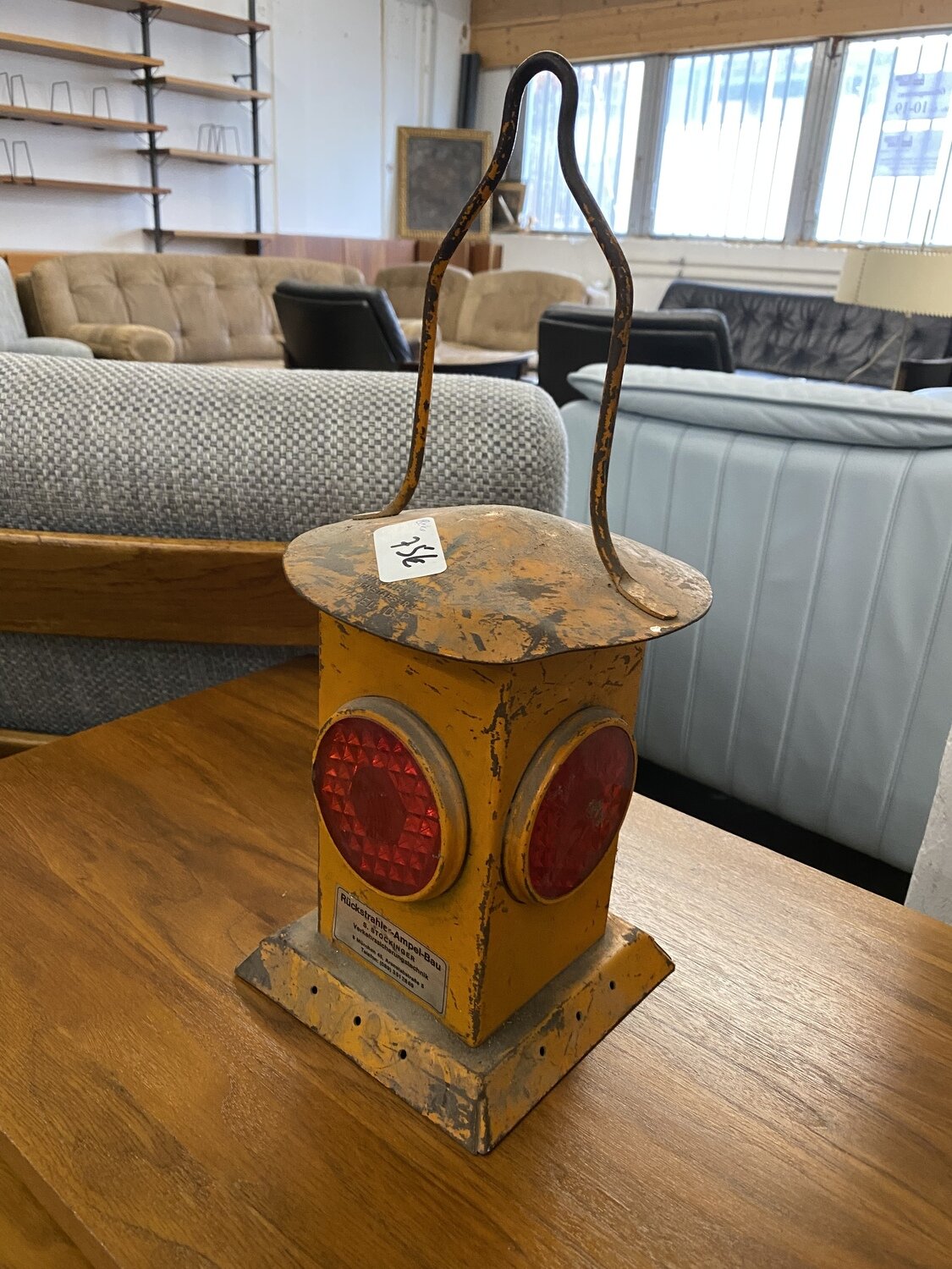 Vintage Lampe Verkehrssicherung Ampel-Bau
