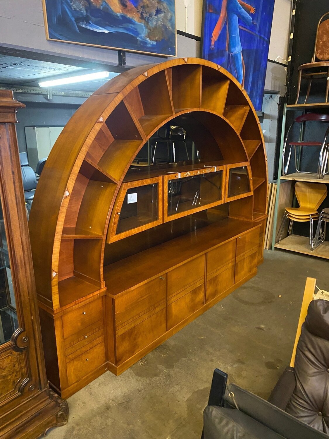 Wohnzimmer-/Bücherschrankwand