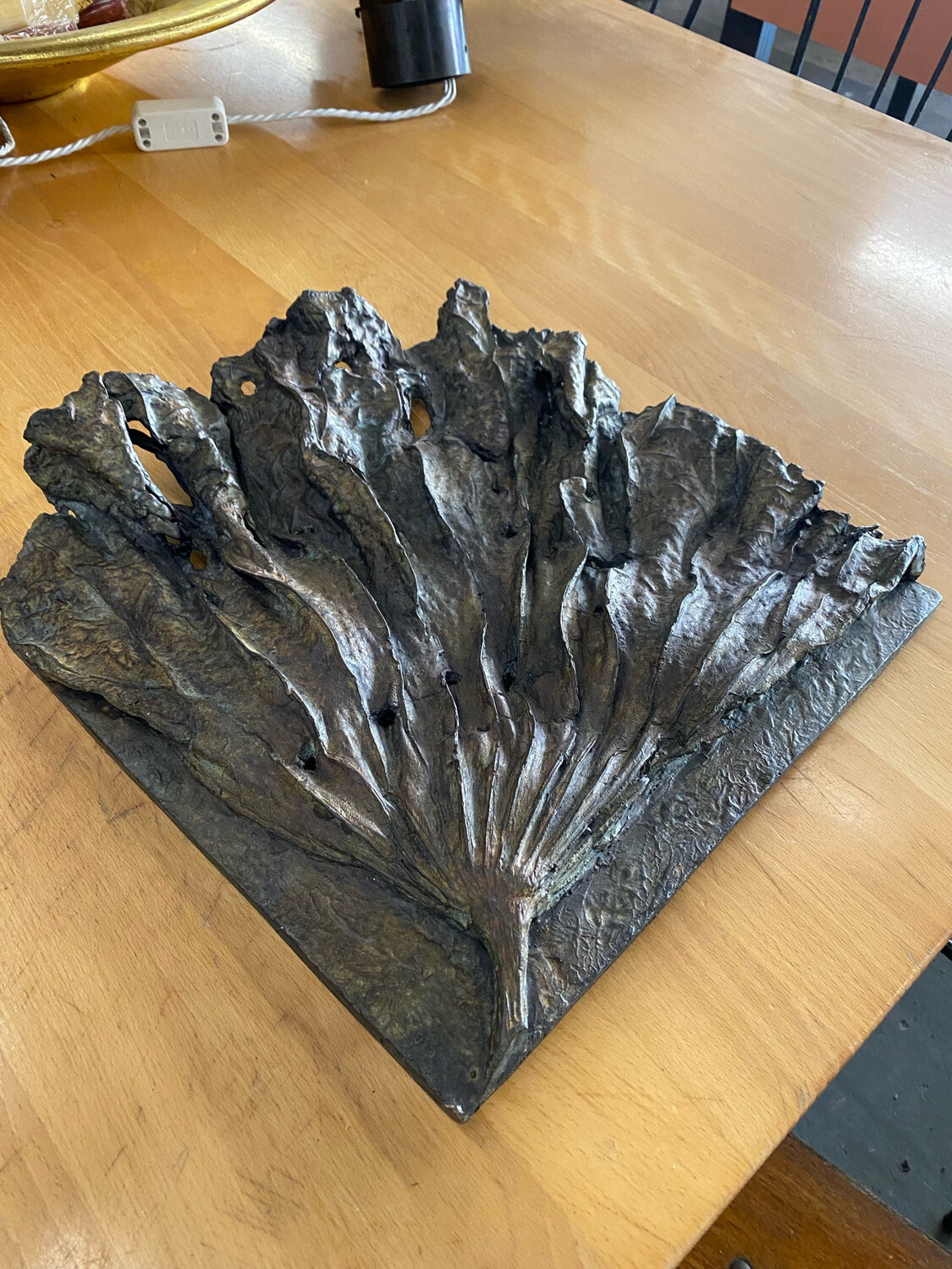 Wanddeko Bronze Guss Handarbeit