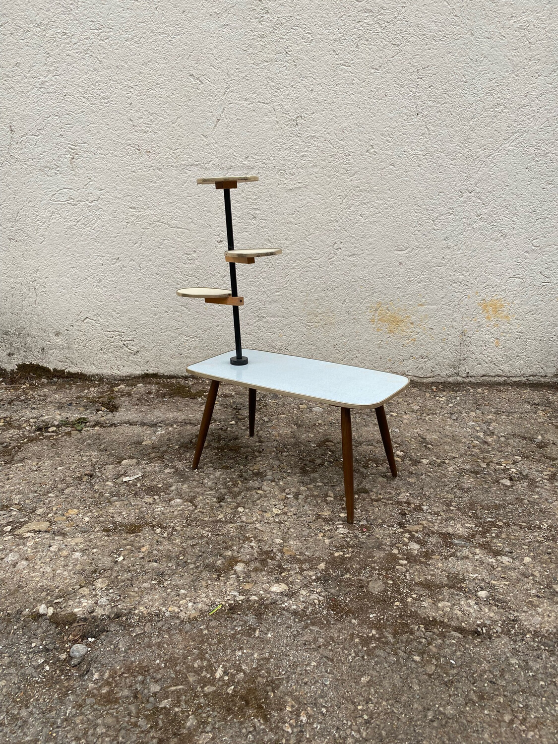 Blumentisch Blumenbank Beistelltisch Vintage 50er