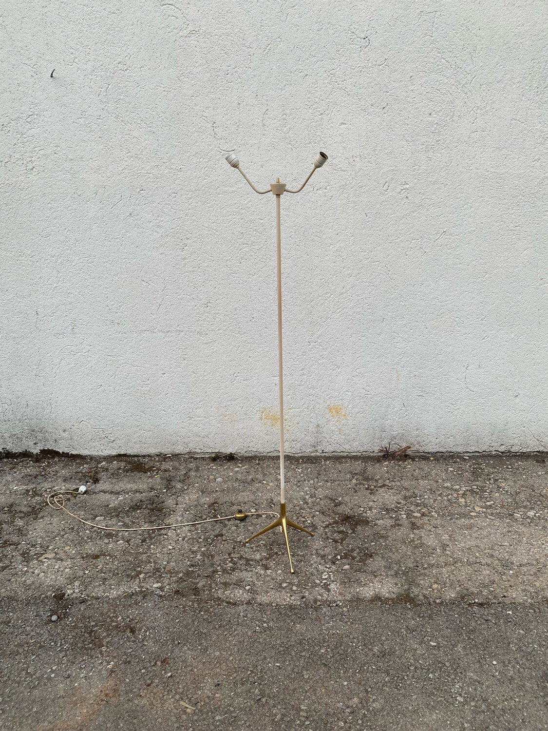 Stehlampe Stehleuchte Messing Vintage Mid Century