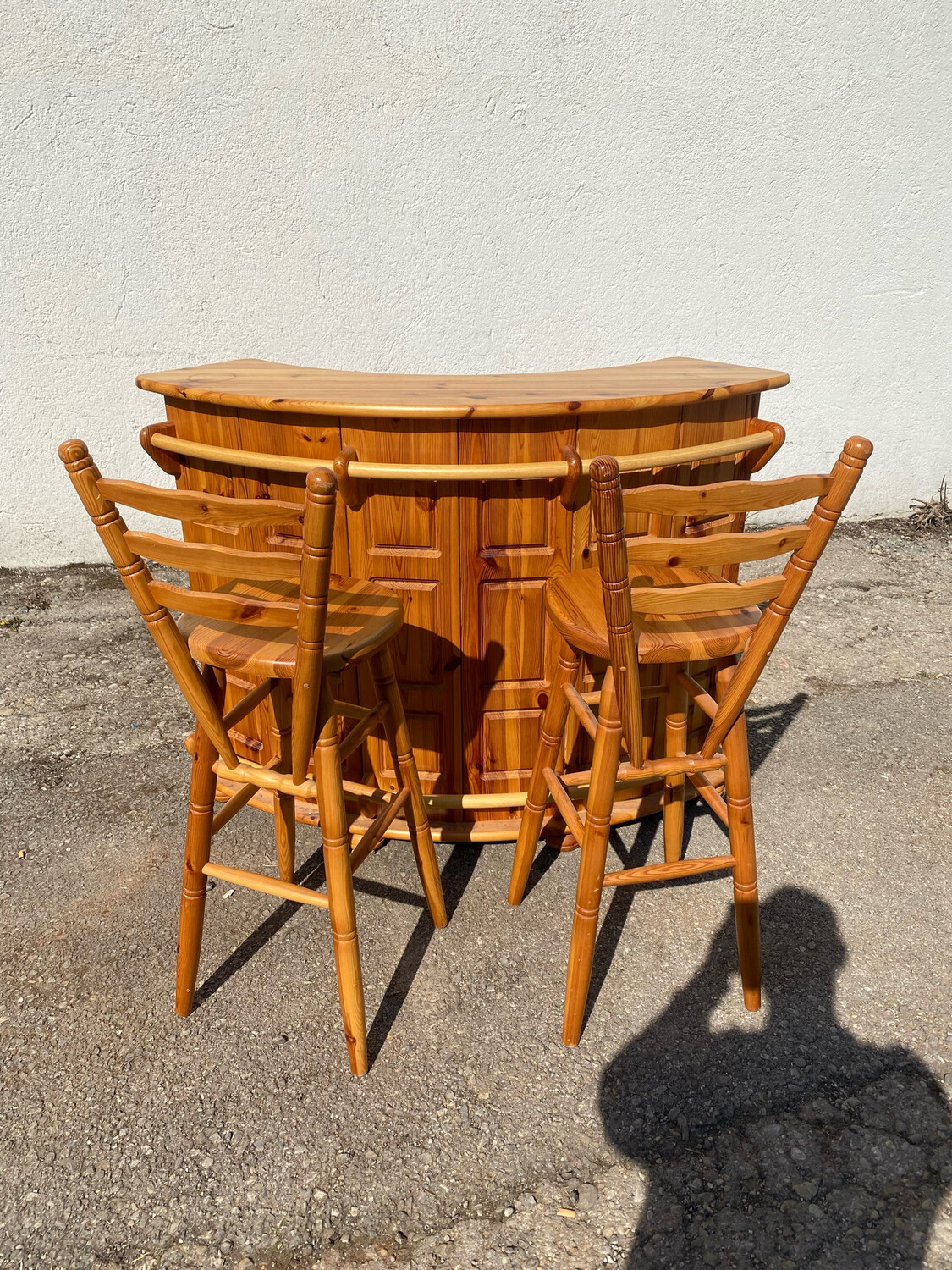 Holz Bar Mit Hocker