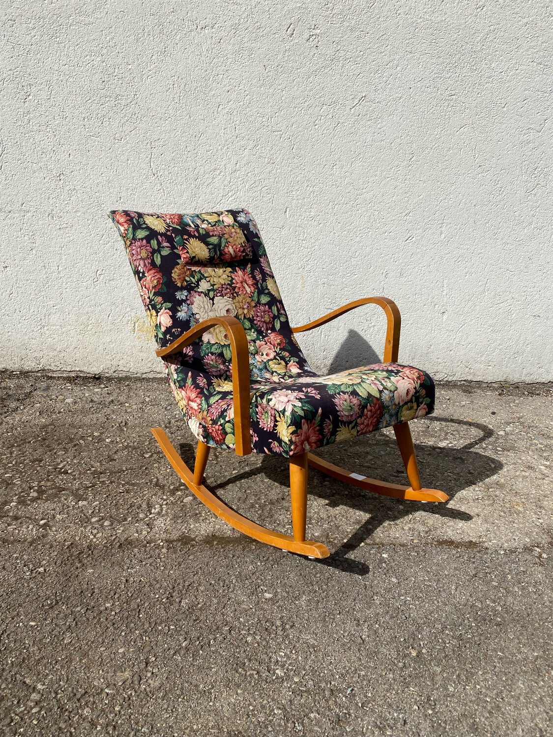 Schaukelstuhl Rocking Chair Vintage 60er Jahre