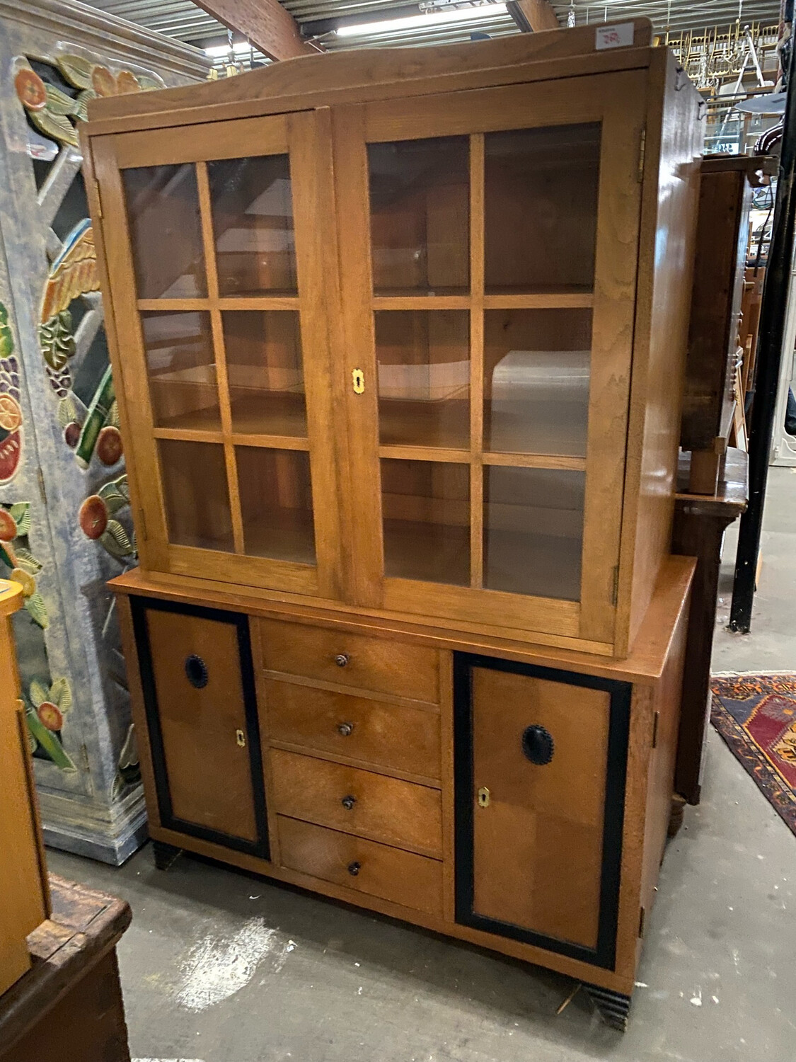 Vitrinenschrank Aufsatzschrank