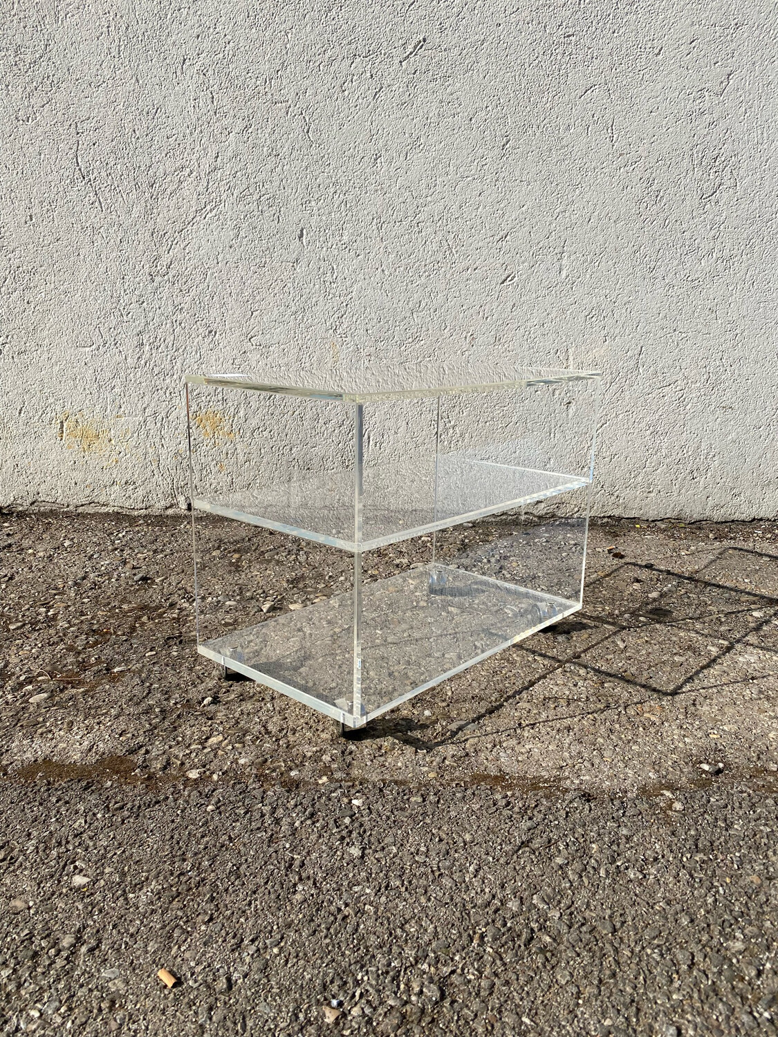 Acryl Rollwagen TV Sideboard mit Rollen
