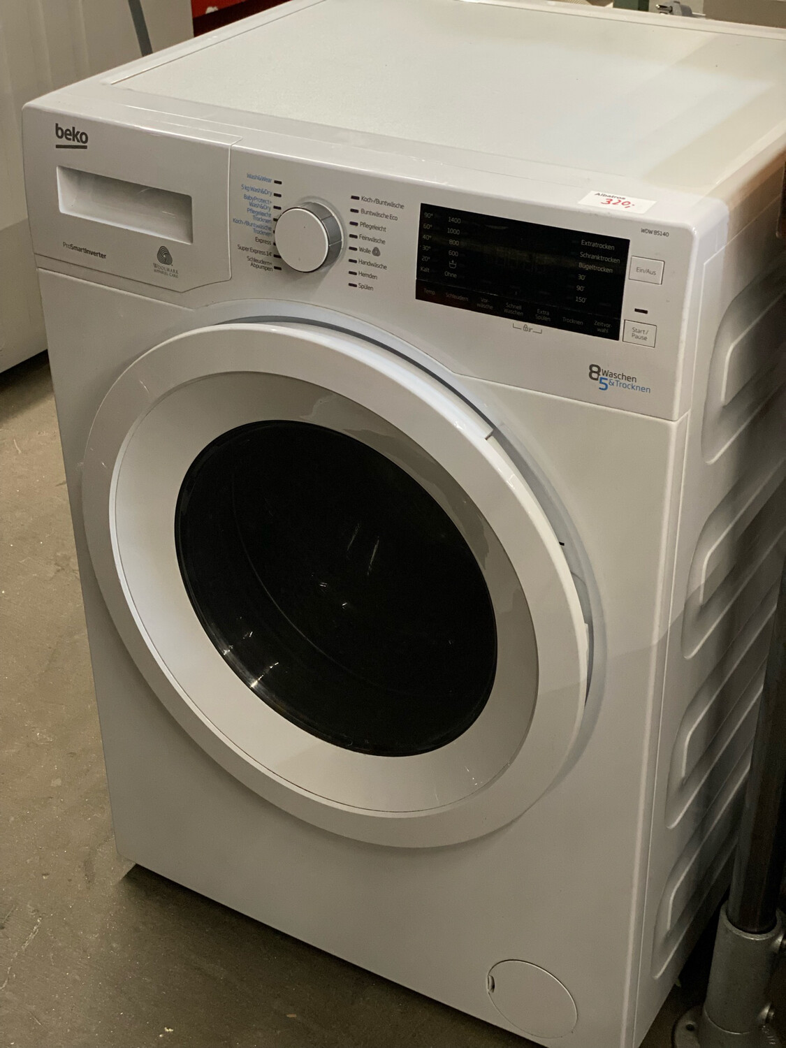 Waschtrockner Beko WDW85140