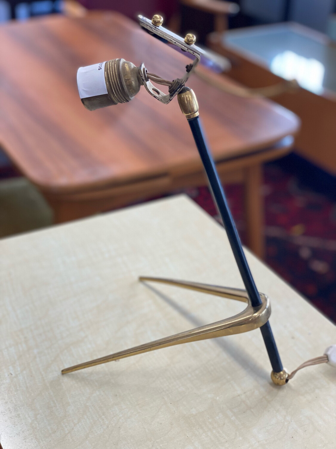 Tischlampe Tischleuchte Lampenfuß Brass Lamp Mid Century Vintage