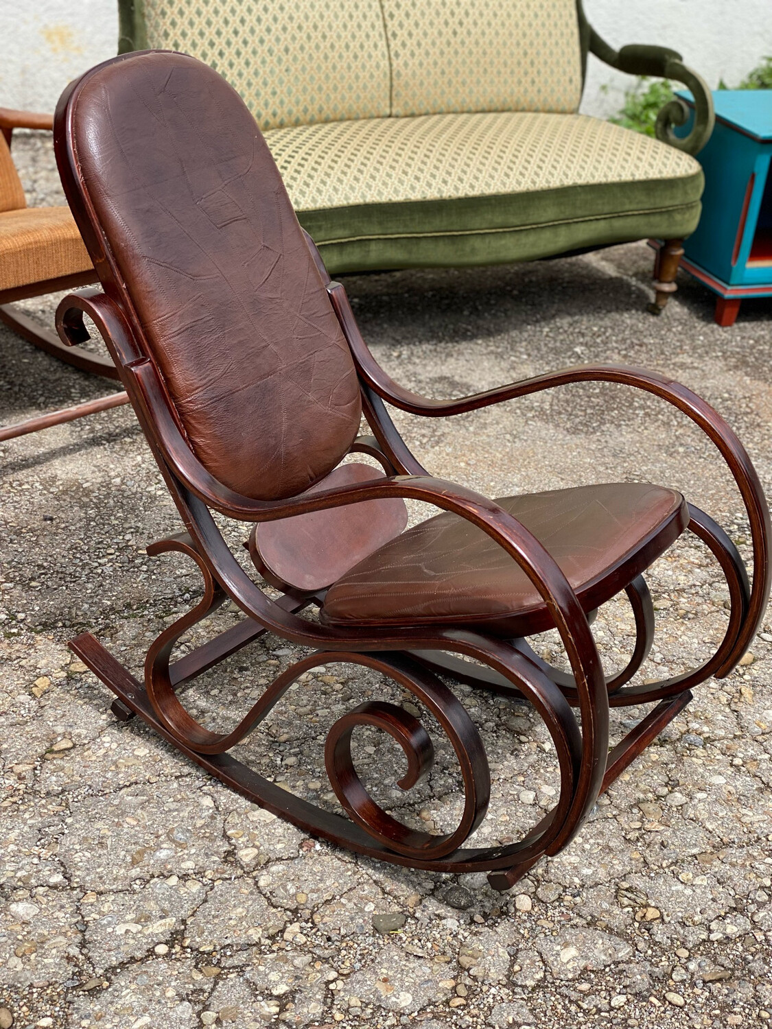 Schaukelstuhl Rocking Chair Stil Thonet