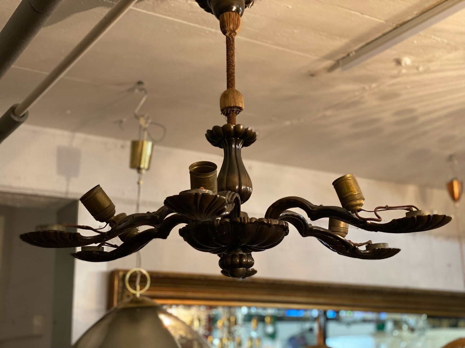 Deckenlampe Deckenleuchte Messing