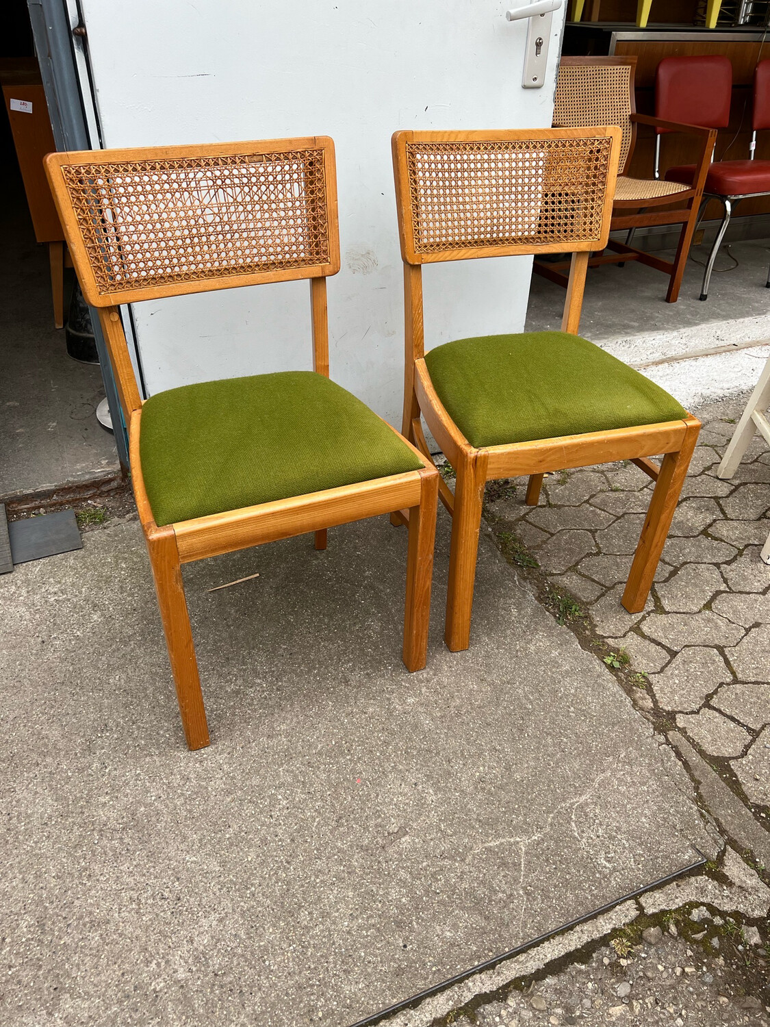 Stuhl Mit Geflecht Küchenstuhl