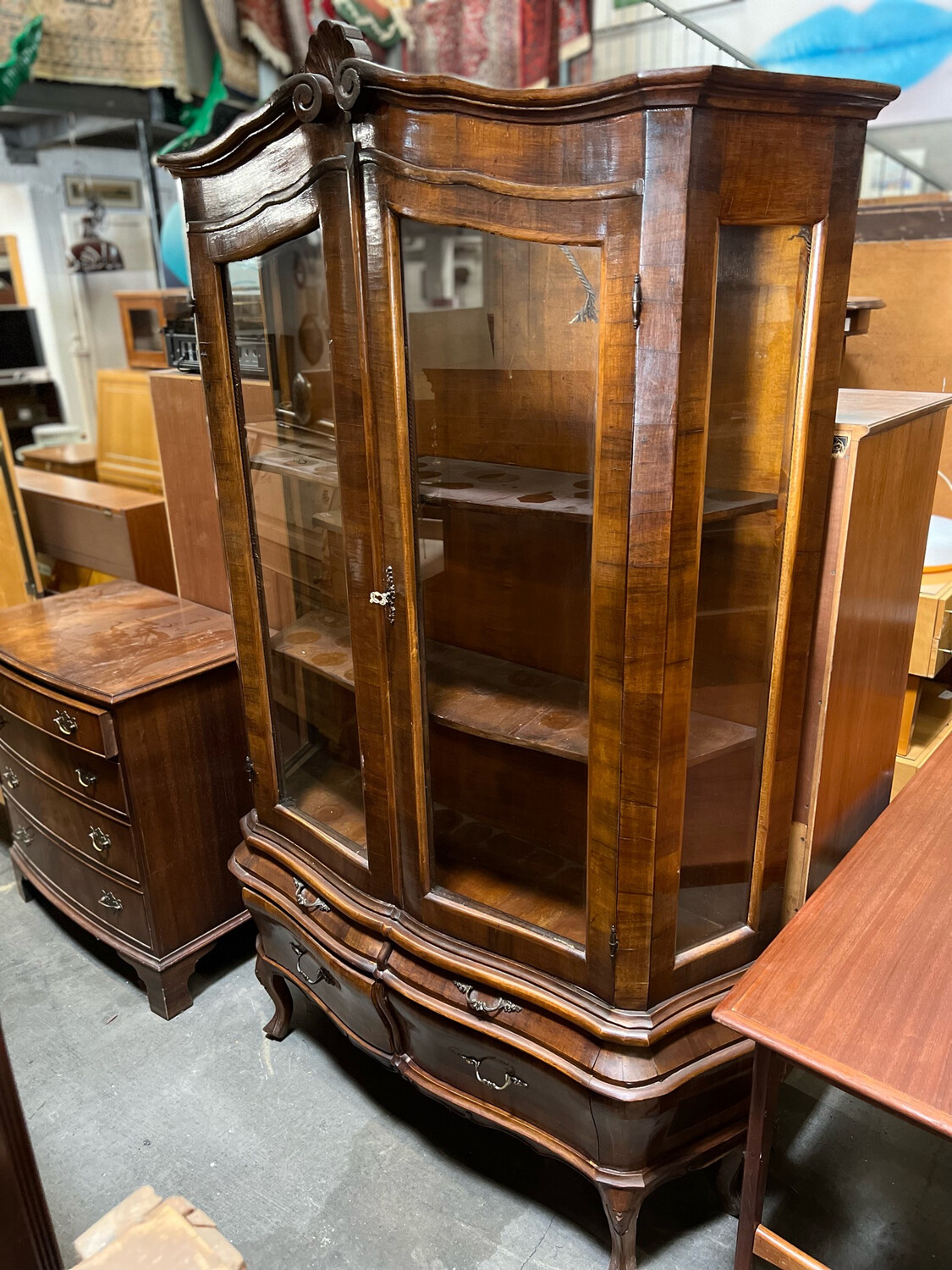 Vitrine Aufsatzkommode Vitrinenschrank