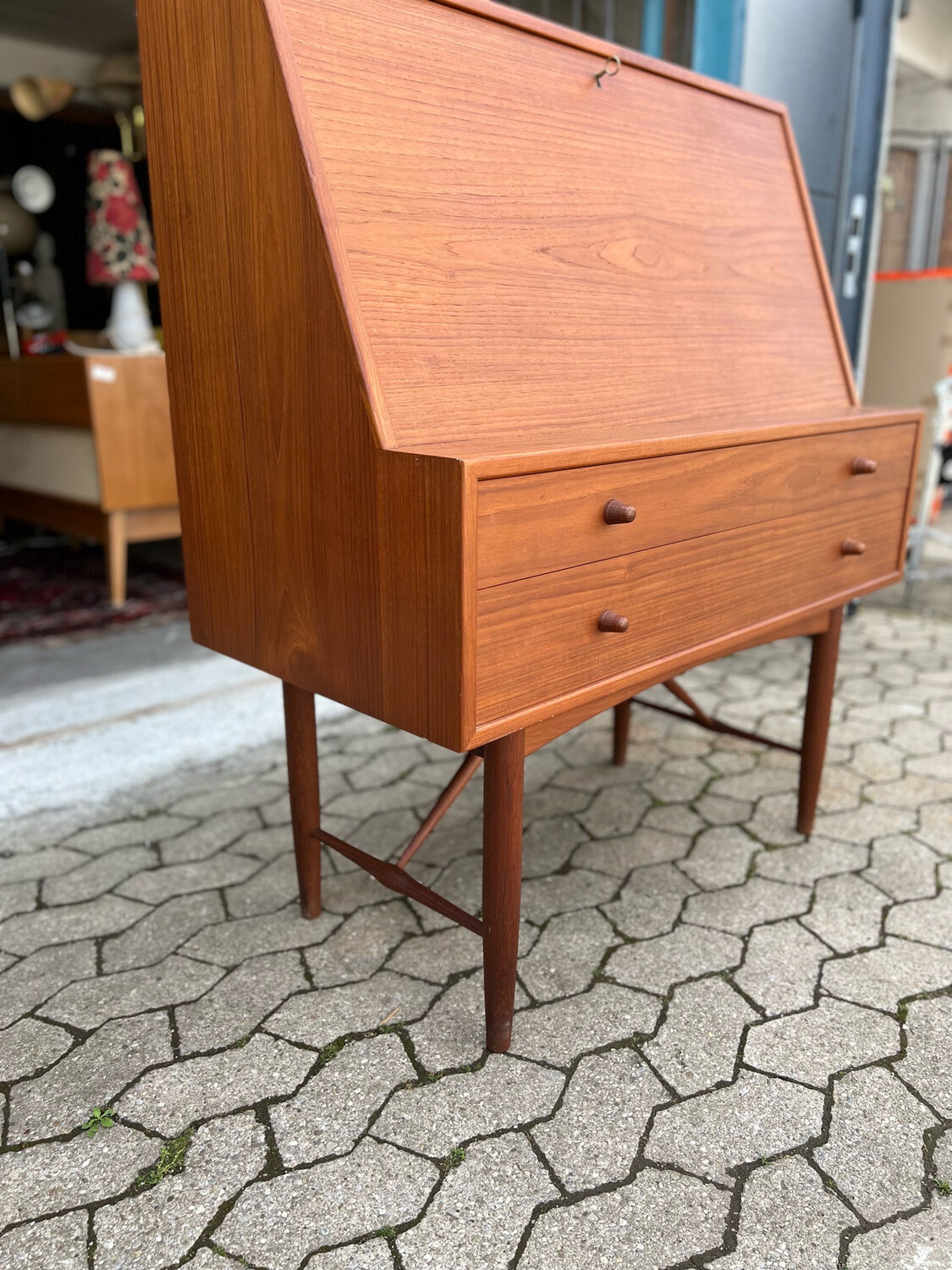 Sekretär Teak Danish Ib Kofod Larsen Schreibtisch Mid Century Vintage
