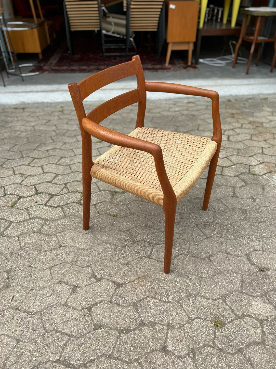 Armlehnstuhl Niels O. Møller Moller Stuhl Danish Mid Century Vintage