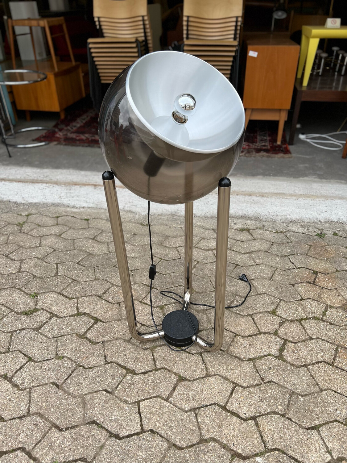 Stehlampe Stehleuchte Temde Globe Floor Lamp