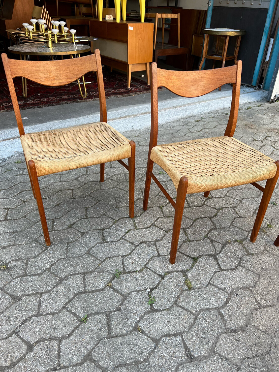 Stuhl Hocker Danish Mid Century Vintage Glyngøre Stolefabrik