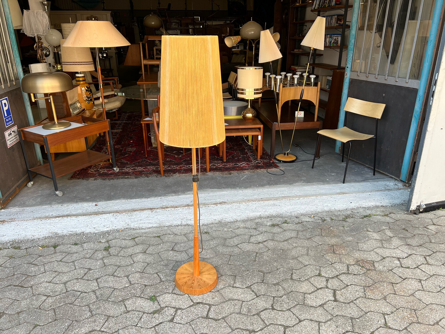 Stehlampe Stehleuchte Temde Mid Century Vintage