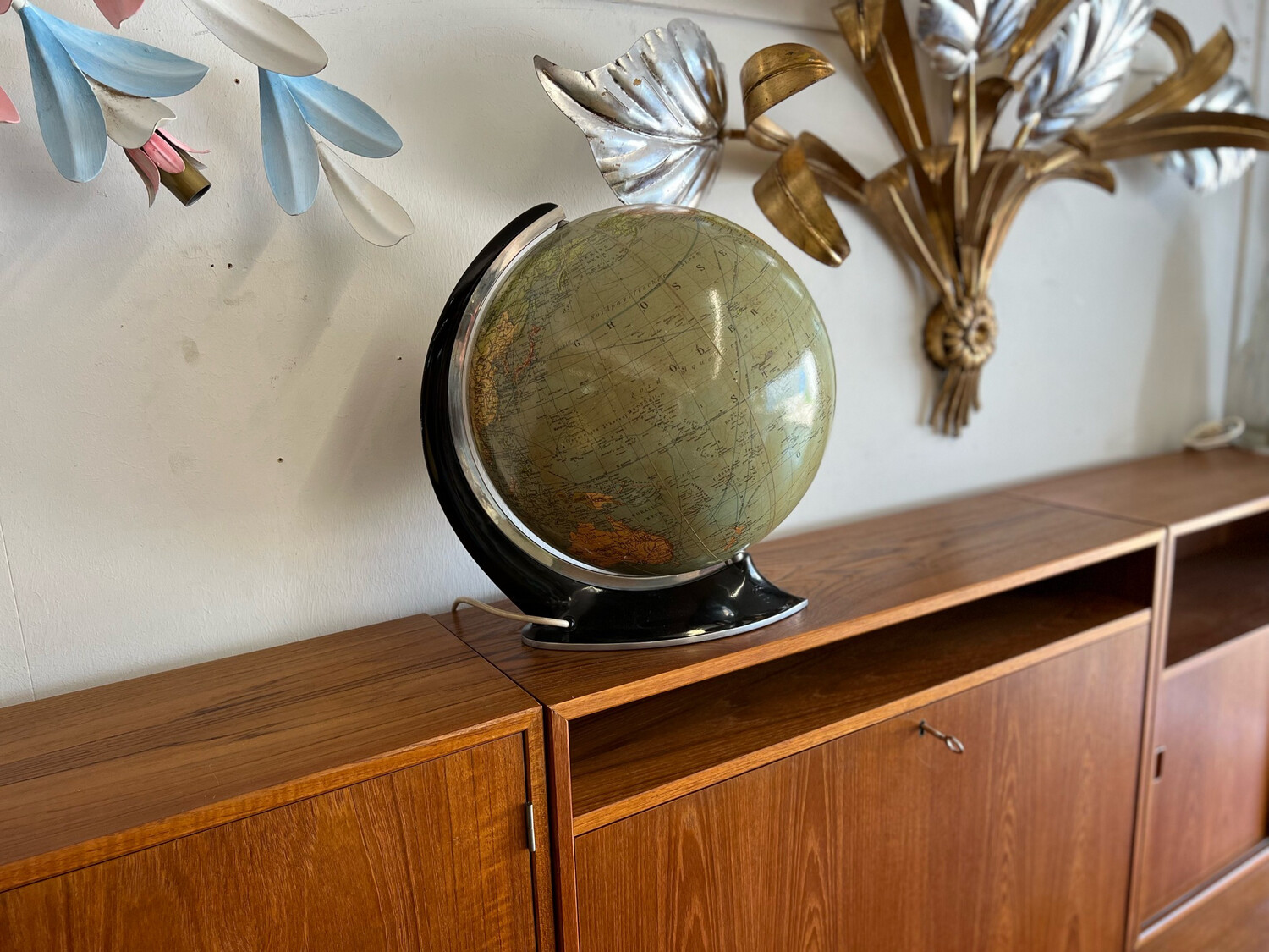 Globus Glasglobus Glass Globe Vintage Stil Art Deco