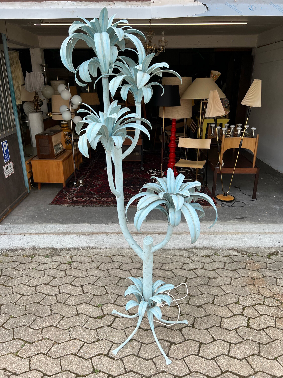 Stehlampe Stehleuchte Hans Kögl Palme