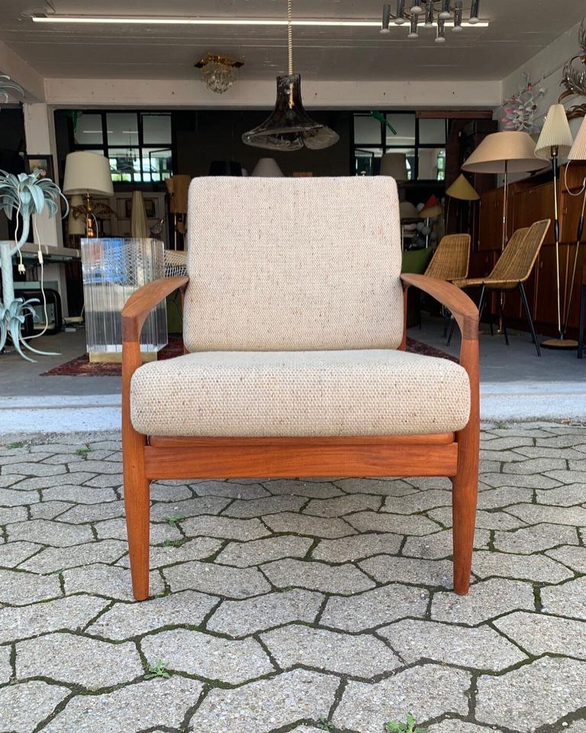 Sessel Teak Danish Magnus Olesen Kai Kristiansen Paper Knife Chair Ära