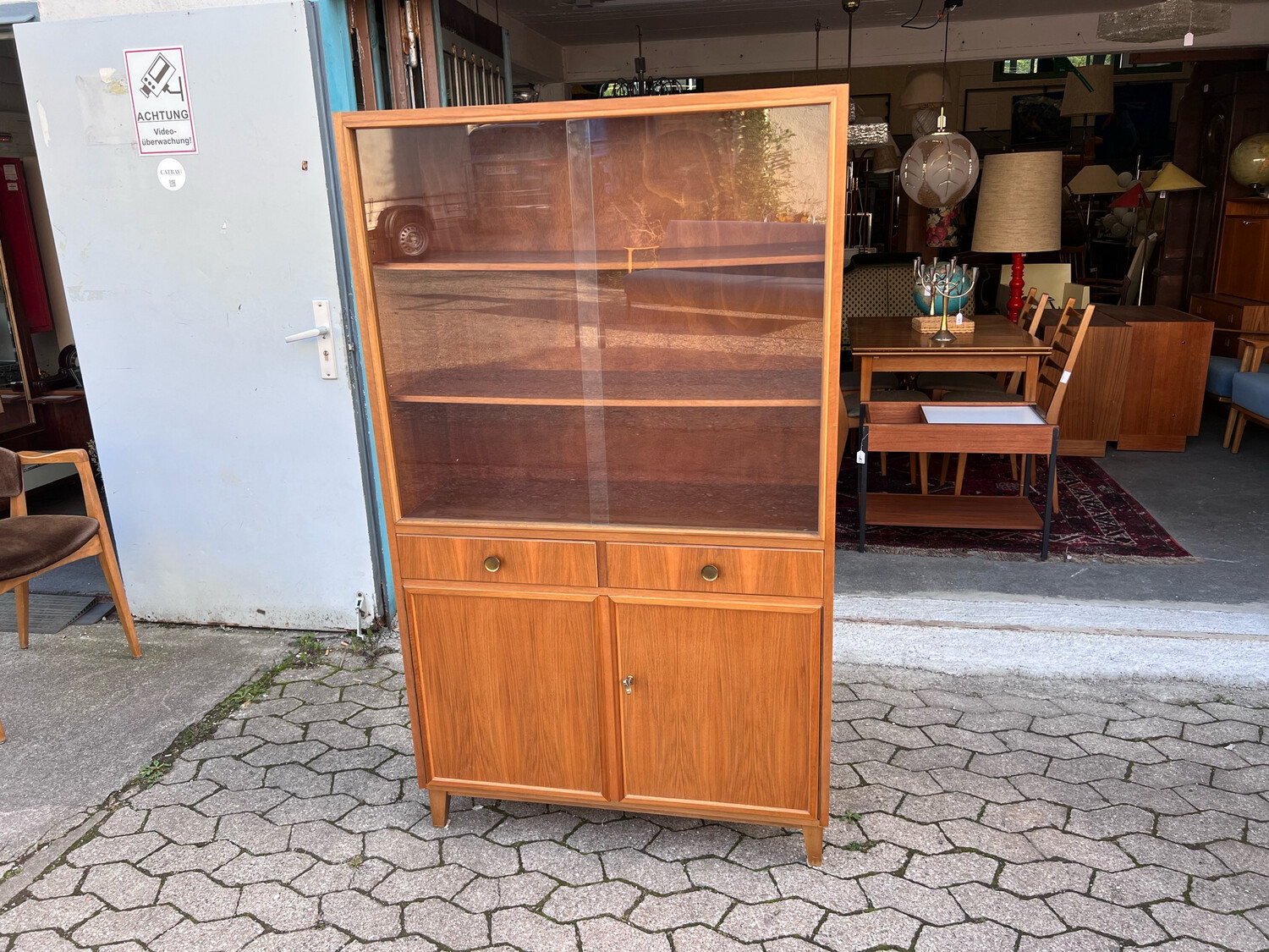Vitrine Vitrinenschrank Glasvitrine Mid Century Vintage