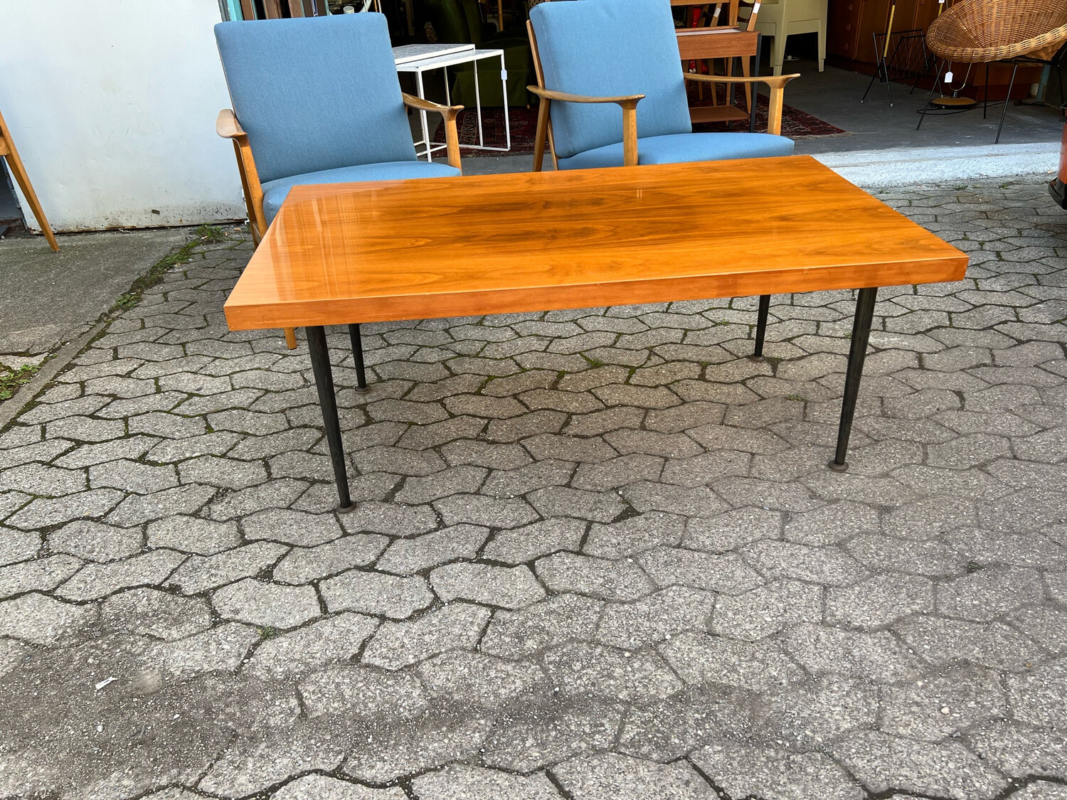 Couchtisch Kurbeltisch Mid Century Vintage