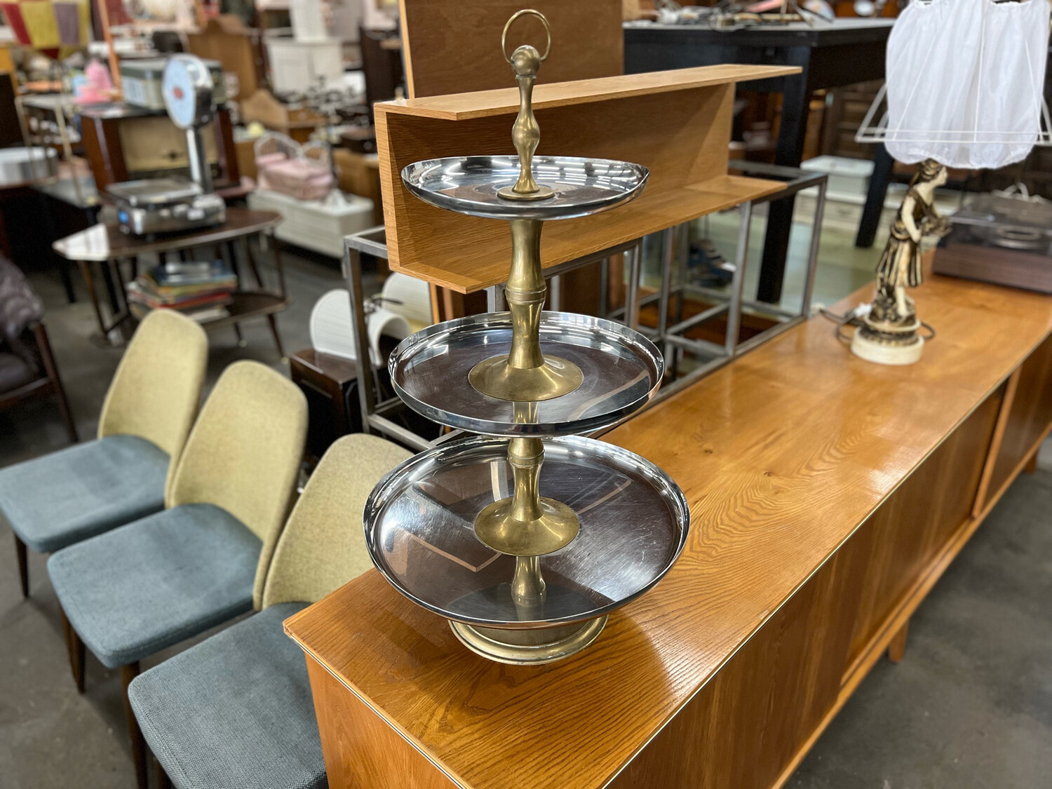 Etagère Messing Obstschale