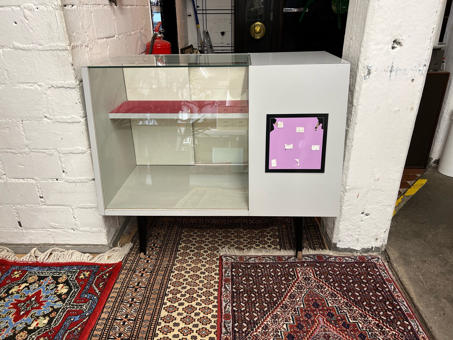 Theke Ladentheke Vitrine Ladenvitrine Schauvitrine Mid Century
