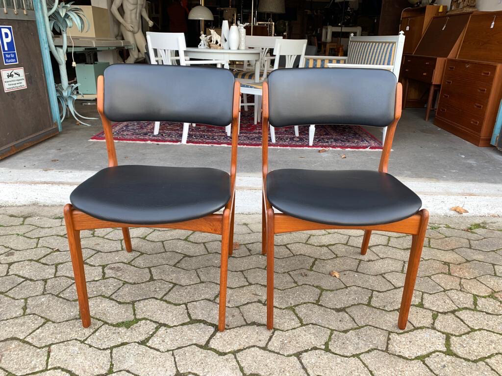 Stuhl Stühle Erik Buch Danish Teak Mid Century Vintage 1von2