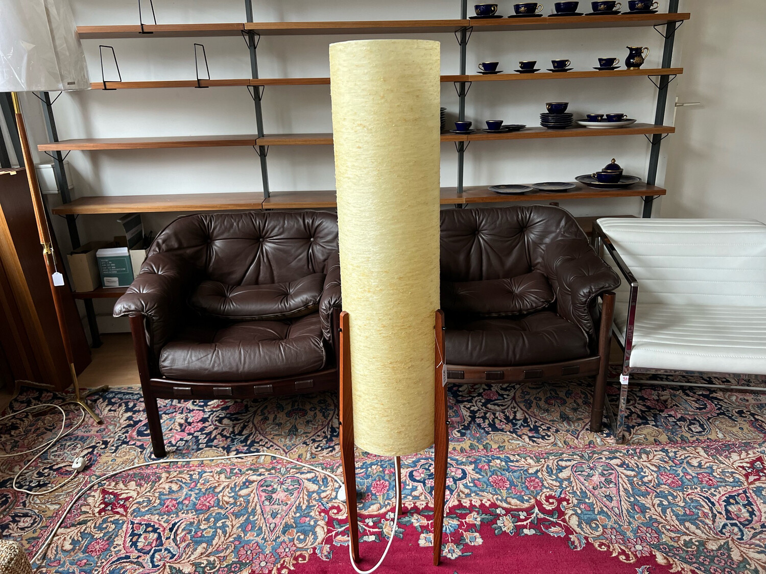Stehleuchte Stehlampe Rocket Lamp Tripod Danish Teak