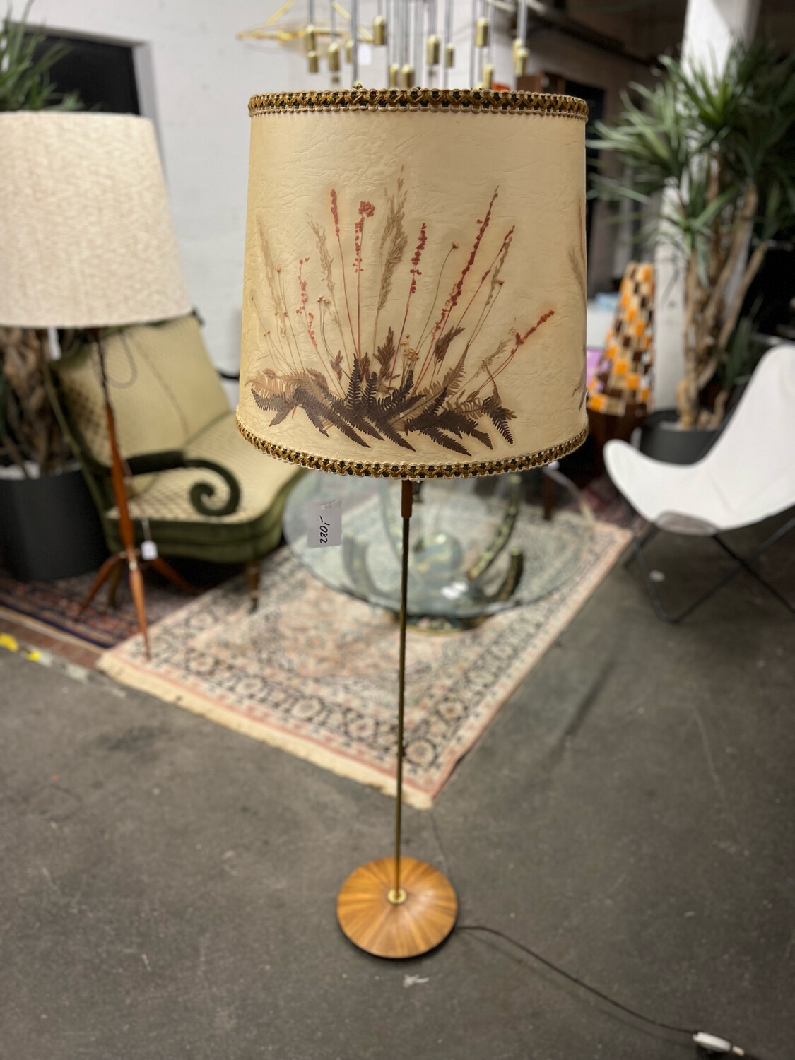 Stehlampe Stehleuchte Temde Teak Mid Century Vintage
