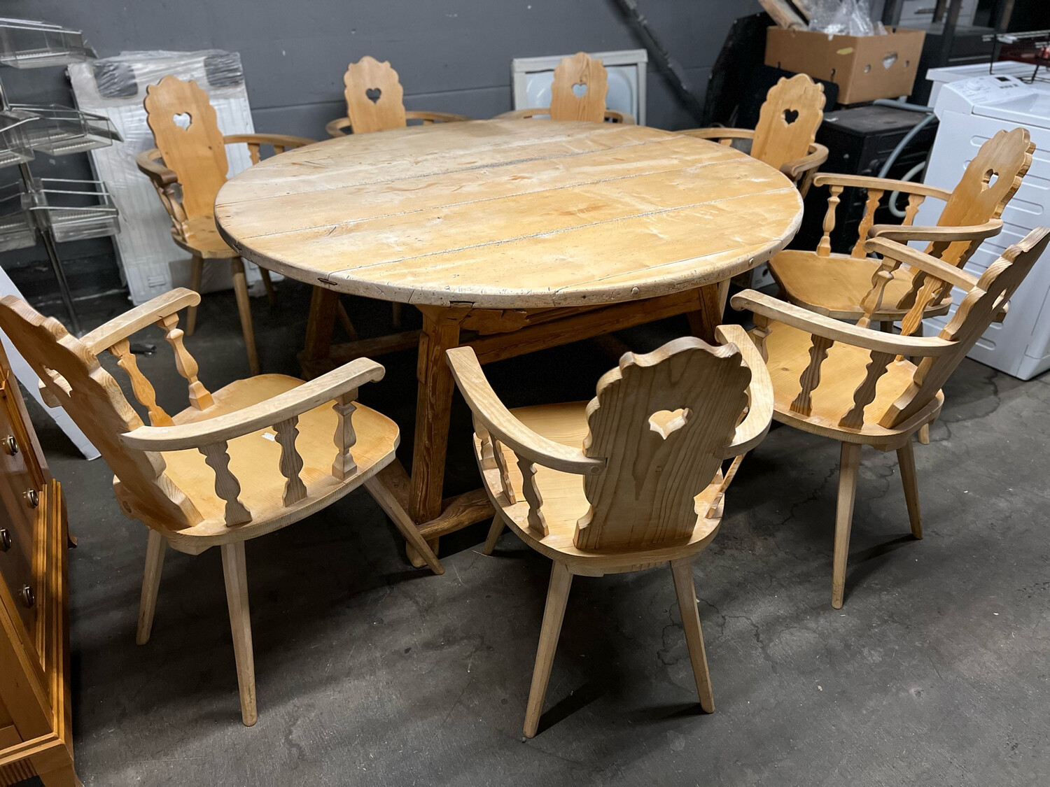 Bauerntisch Tisch Esstisch Jogltisch Stuhl 1von8