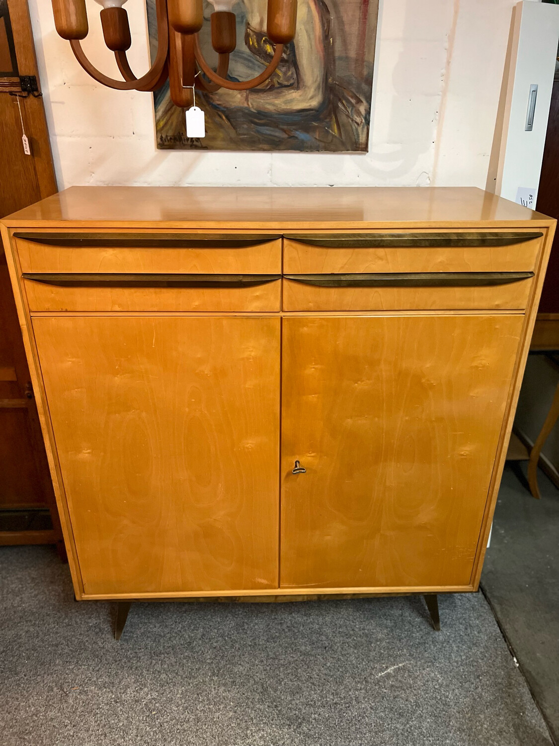 Highboard Sideboard Kommode Wäscheschrank Schuhschrank WK Möbel Mid Century Vintage