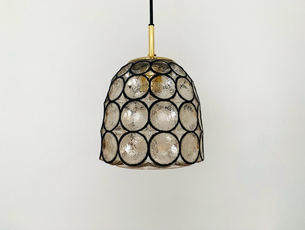 Deckenlampe Deckenleuchte Glashütte Limburg Mid Century Vintage 1von2