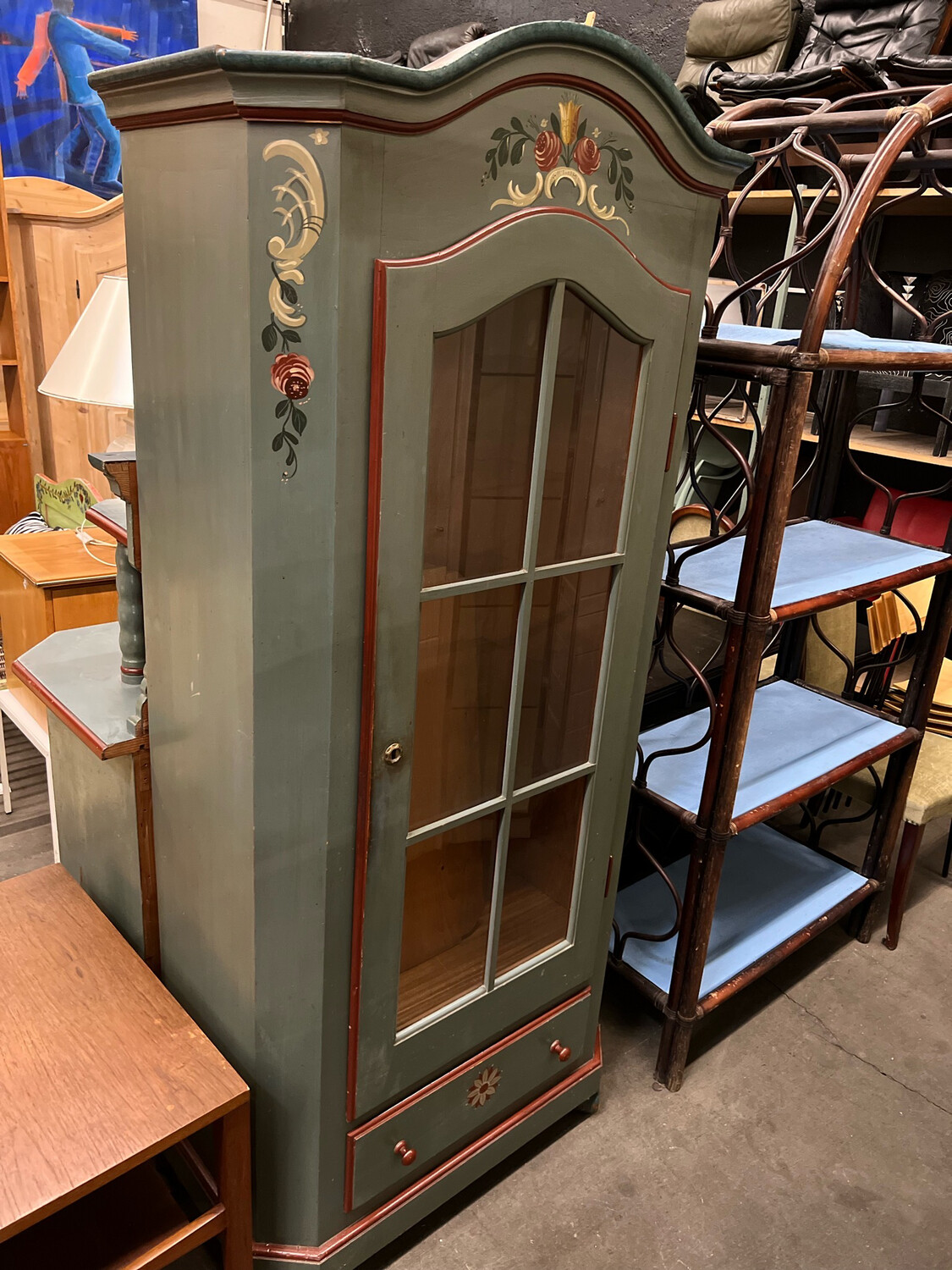Vitrinenschrank Vitrine Bauernschrank