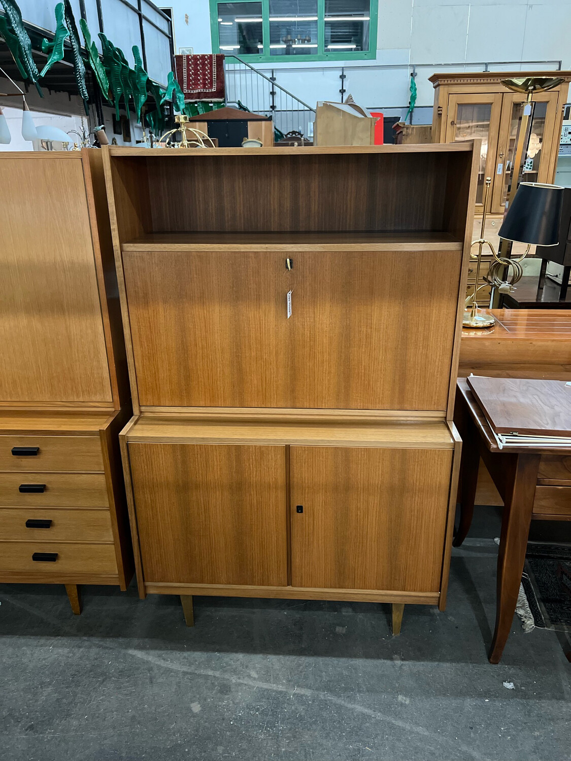 Sekretär Aufsatzsekretär Kommode Sideboard Mid Century Vintage
