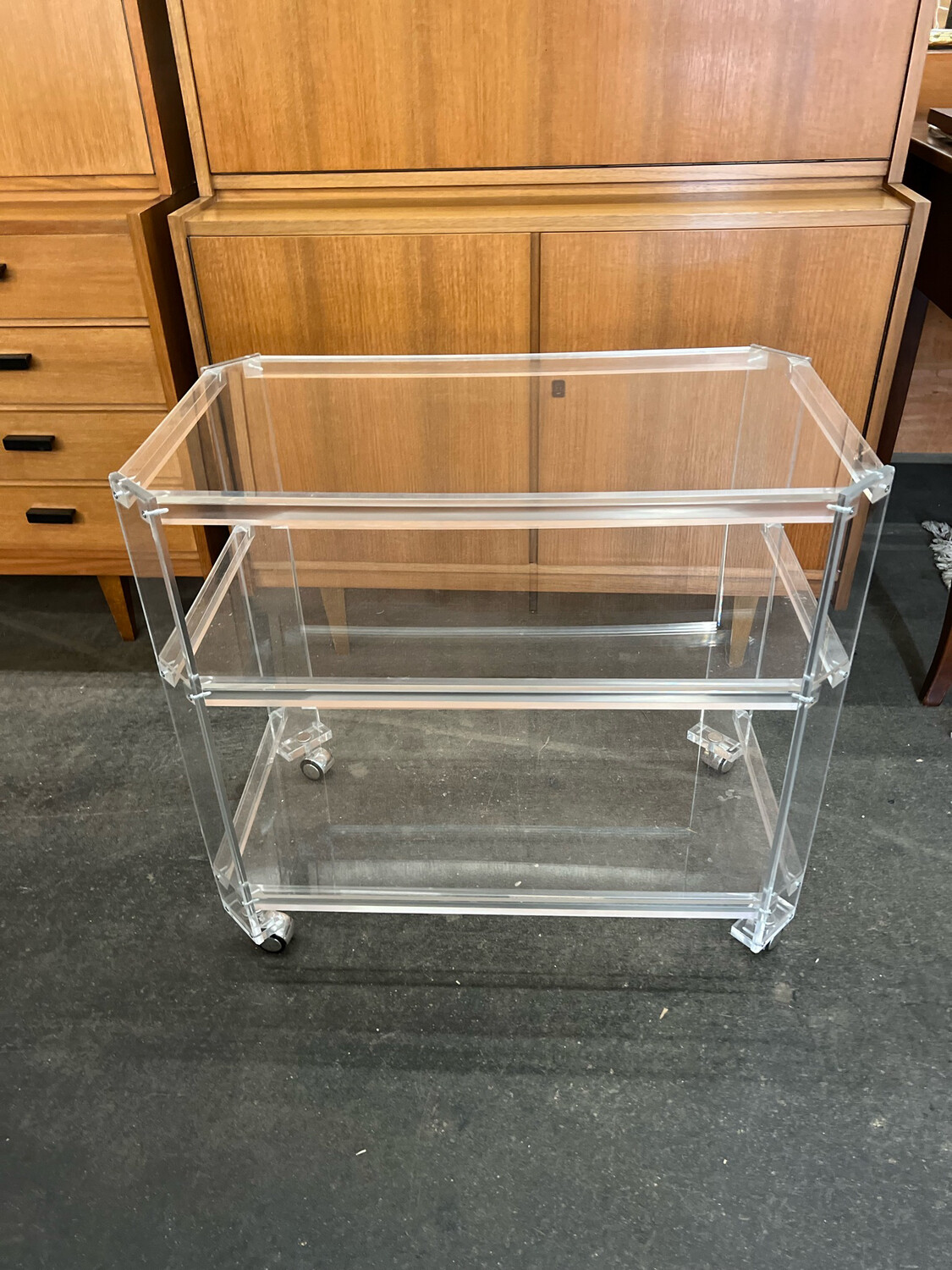 Servierwagen Rollwagen Acryltisch