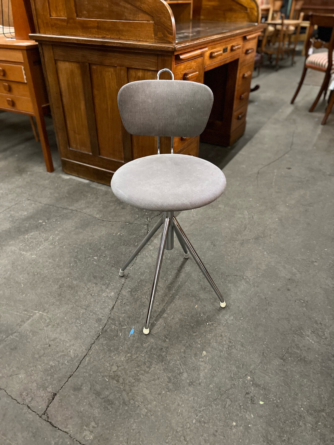 Stuhl Drehstuhl Werkstattstuhl Mid Century Vintage