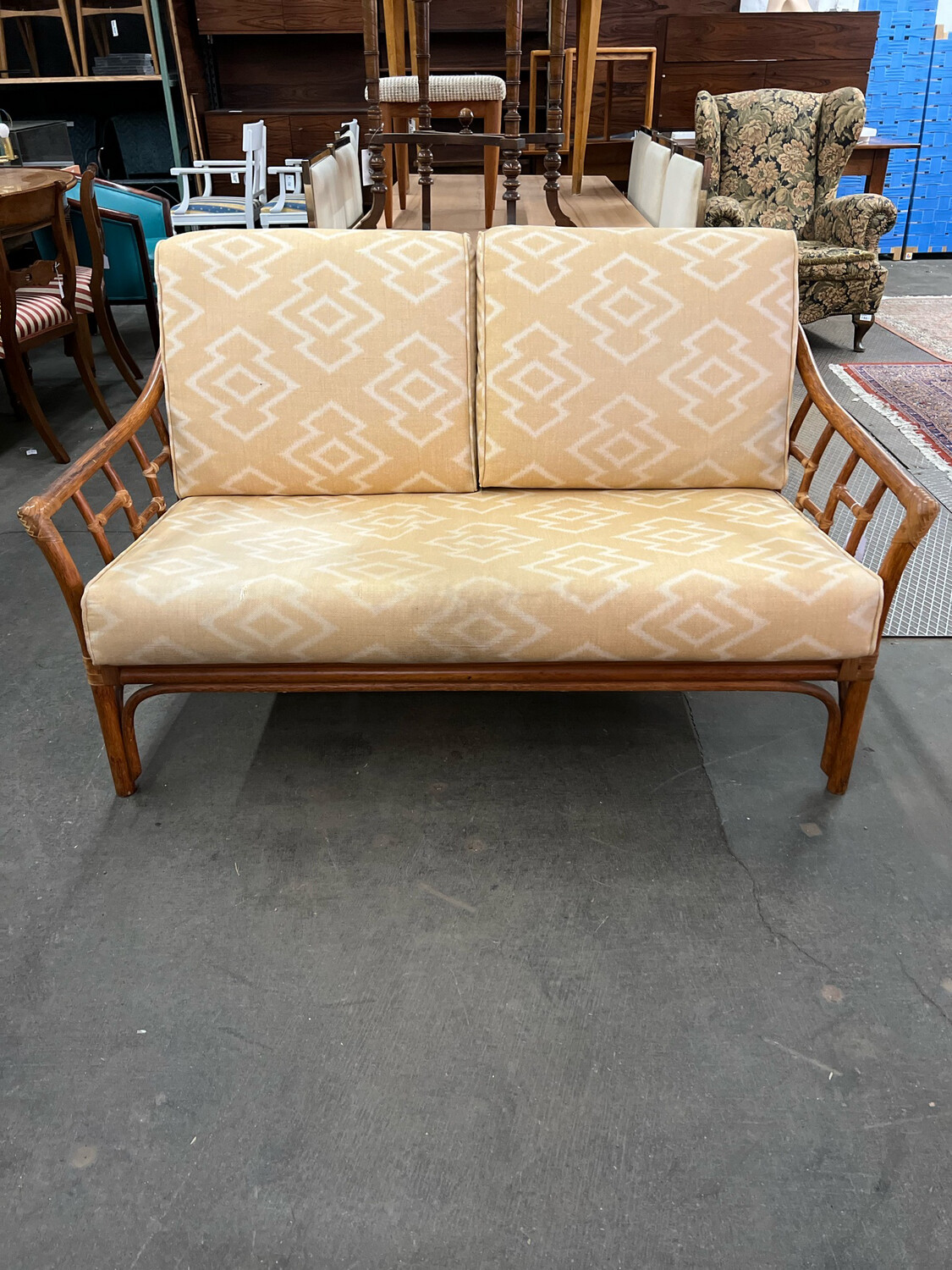 Sofa Couch Rattansofa Korbsofa Bambus