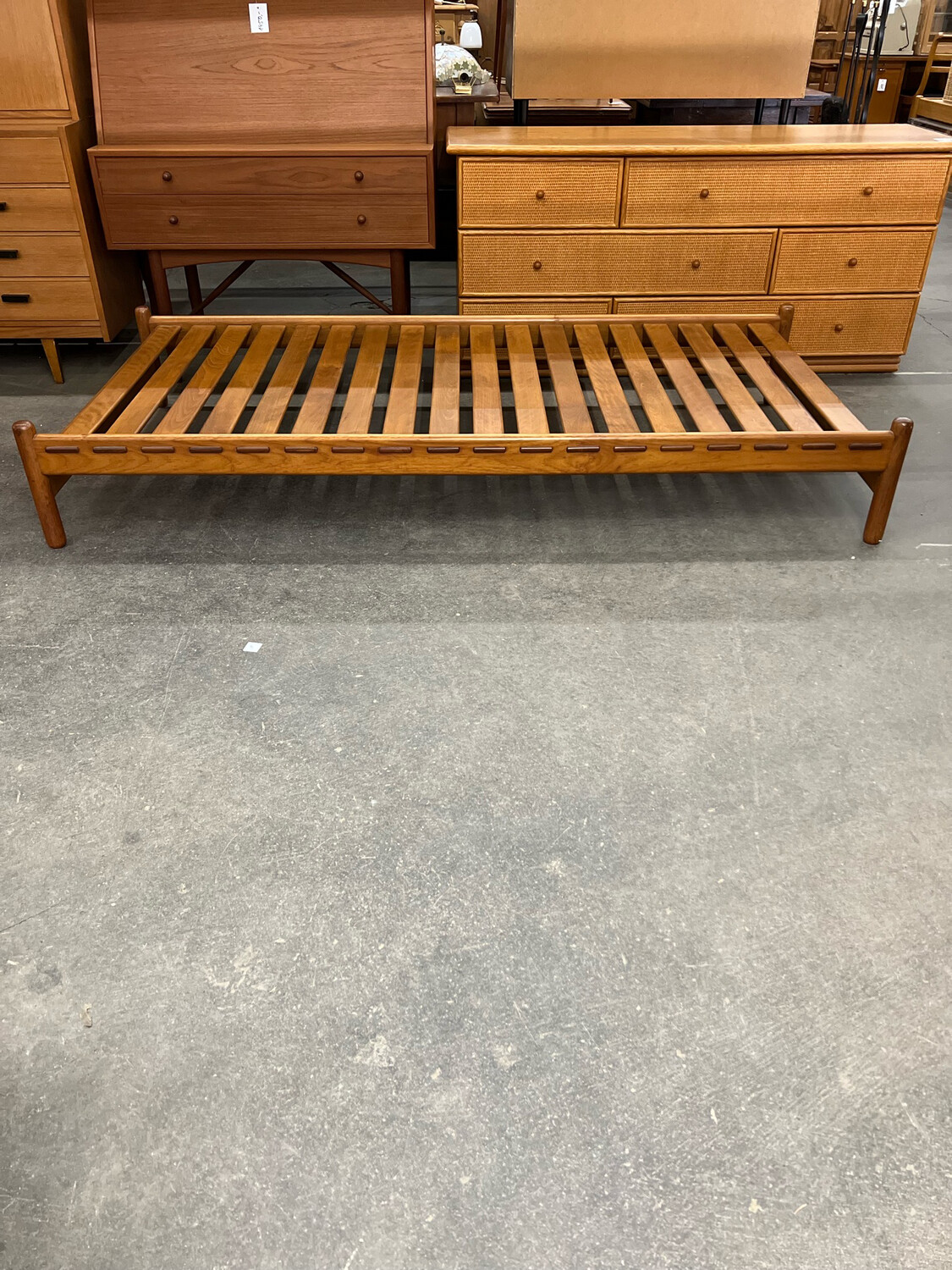 Daybed Sofa Liege Bett Danish Teak Mid Century Vintage
