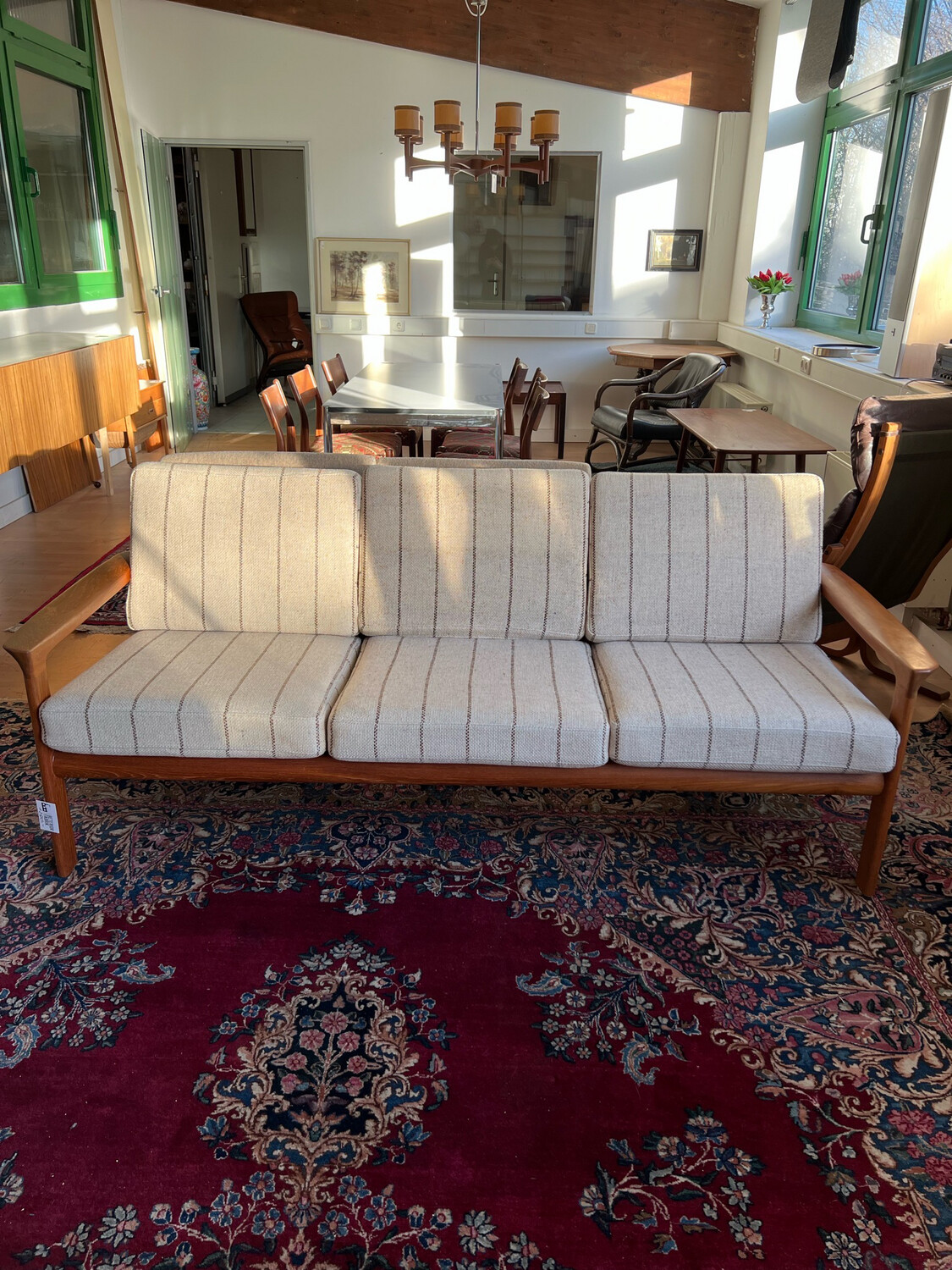 Sofa Couch Komfort Danish Teak Mid Century Vintage