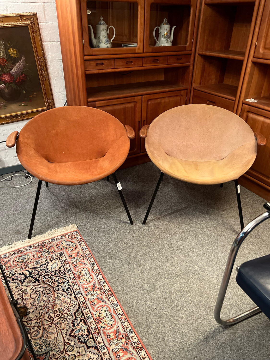 Sessel Armlehnsessel Baloon Chair Hans Olsen Danish Teak 1von2