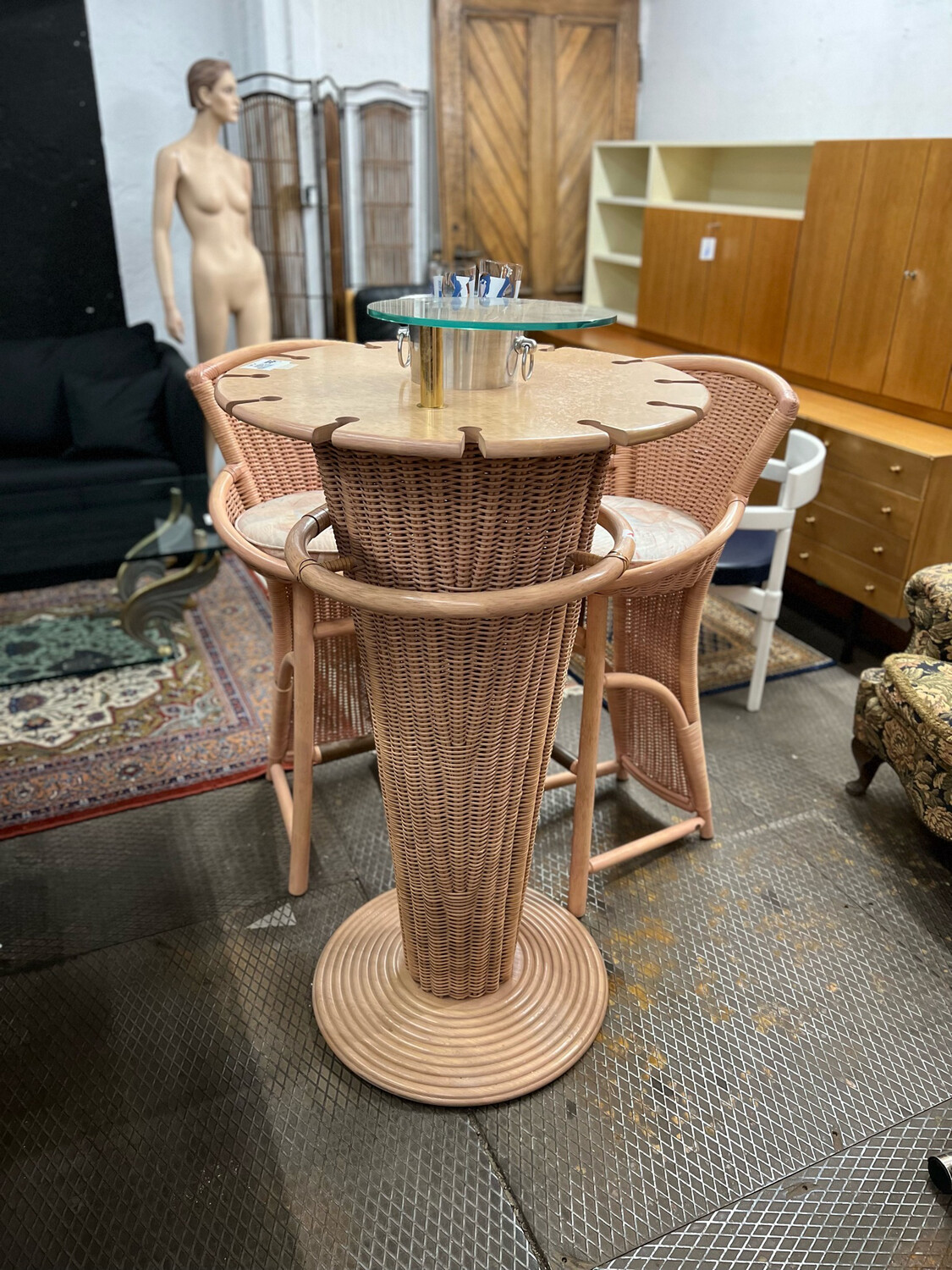 Bar Bartisch Barhocker Hocker Set