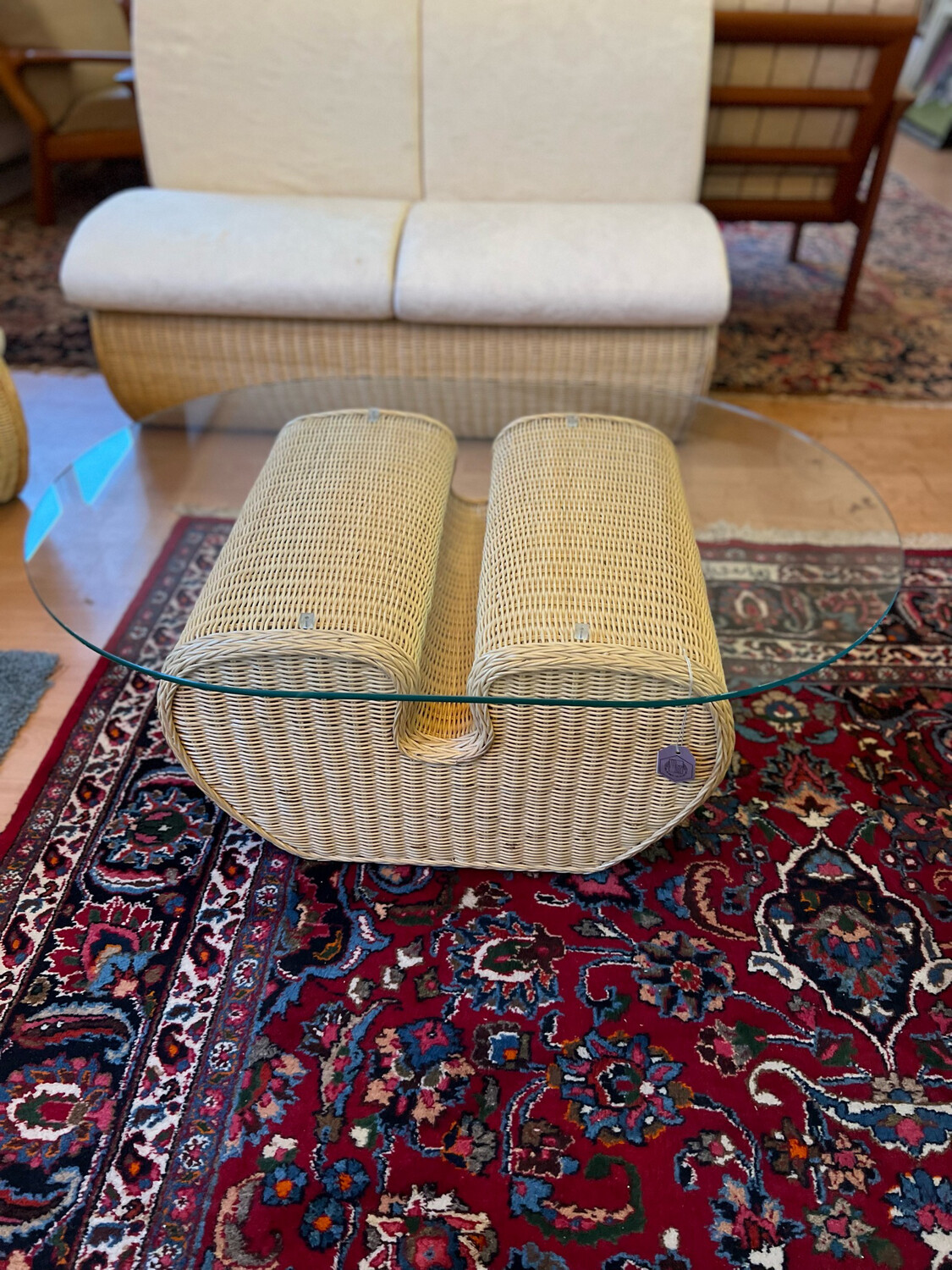 Couchtisch Glastisch Rattantisch Korbtisch Hocker