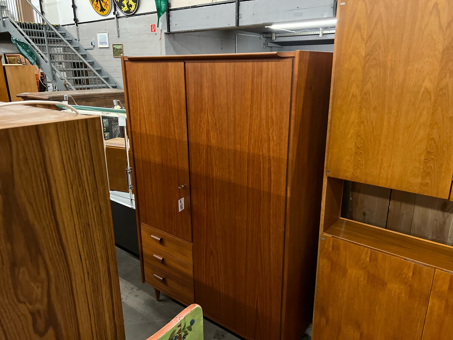 Schrank Kleiderschrank Highboard Kommode Danish Teak Mid Century Vintage