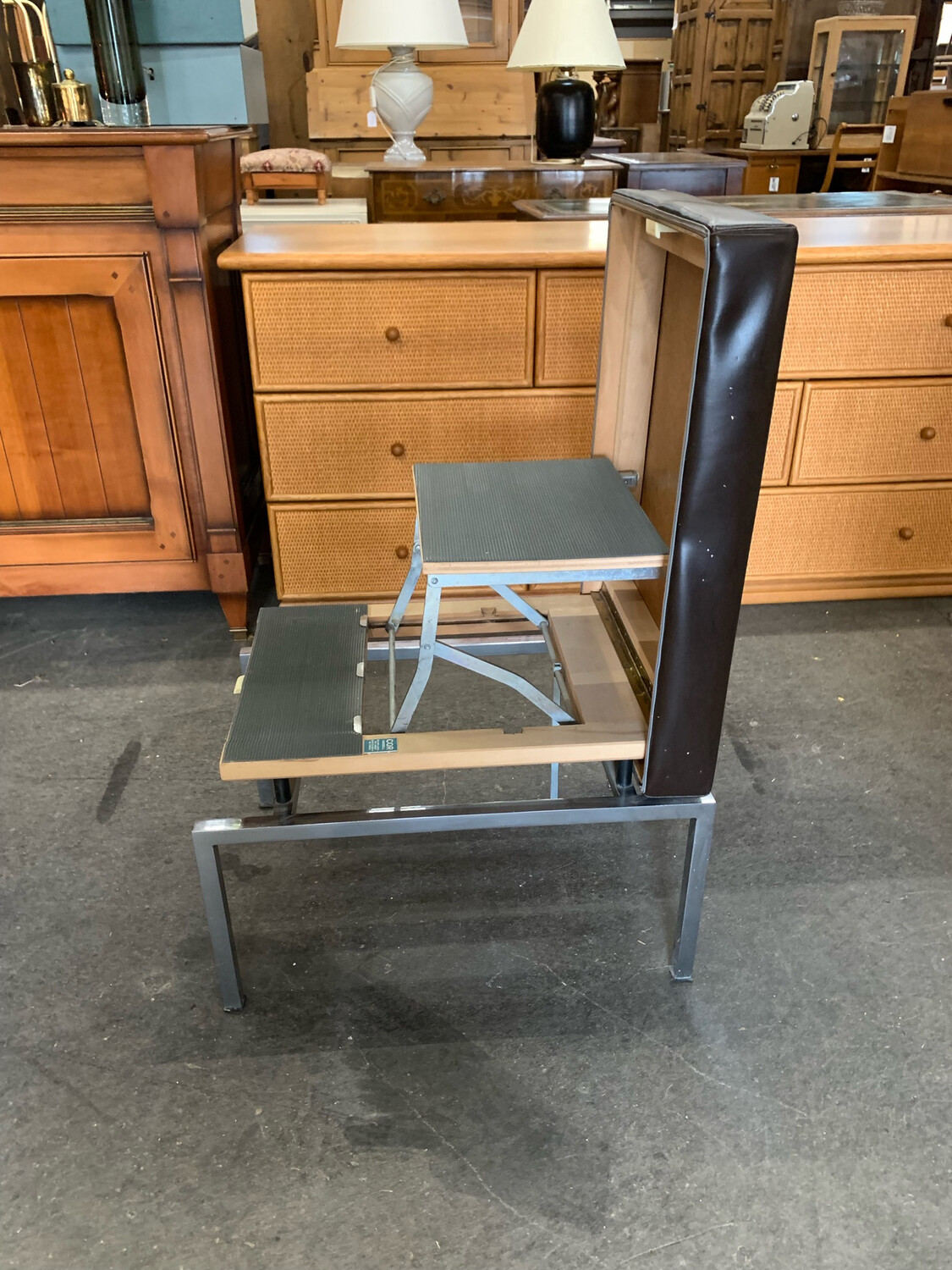 COR Hocker Tritthocker Leiterhocker Mid Century Vintage
