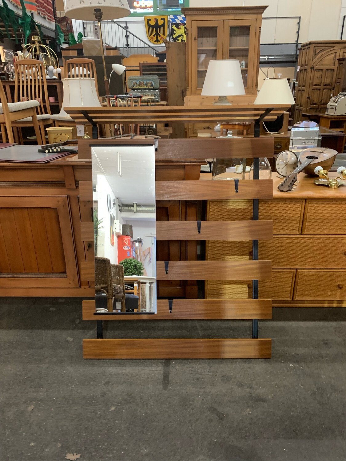 Garderobe Wandgarderobe Mid Century Vintage