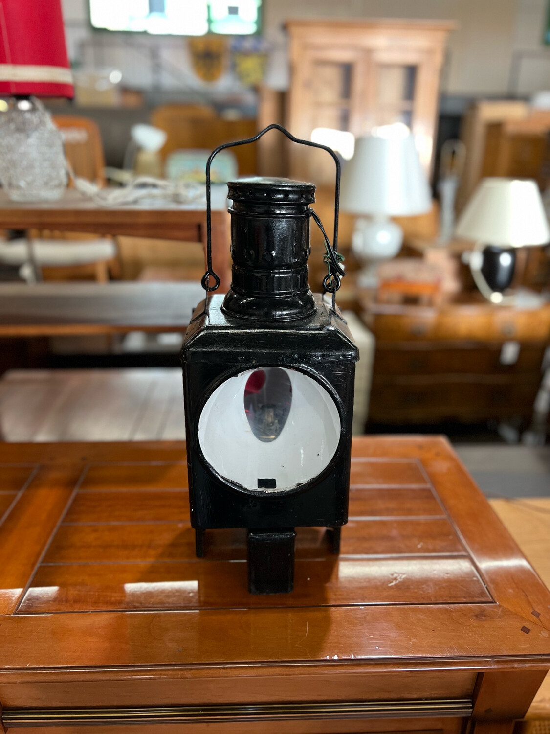 Alte DB Eisenbahnlampe Zugschlussleuchte Laterne
