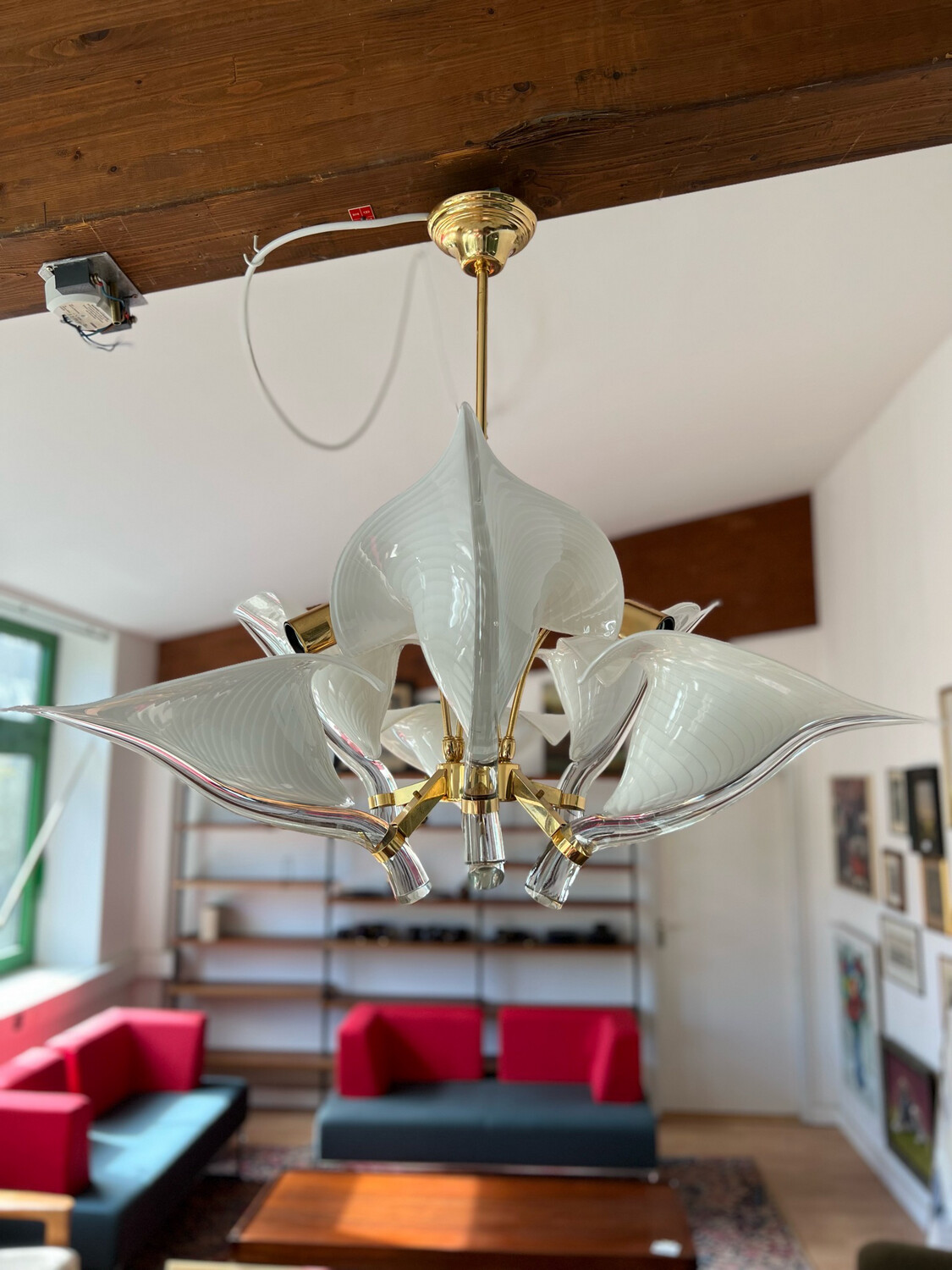 Kronleuchter Murano Deckenlampe Deckenleuchte Franco Luce Ära