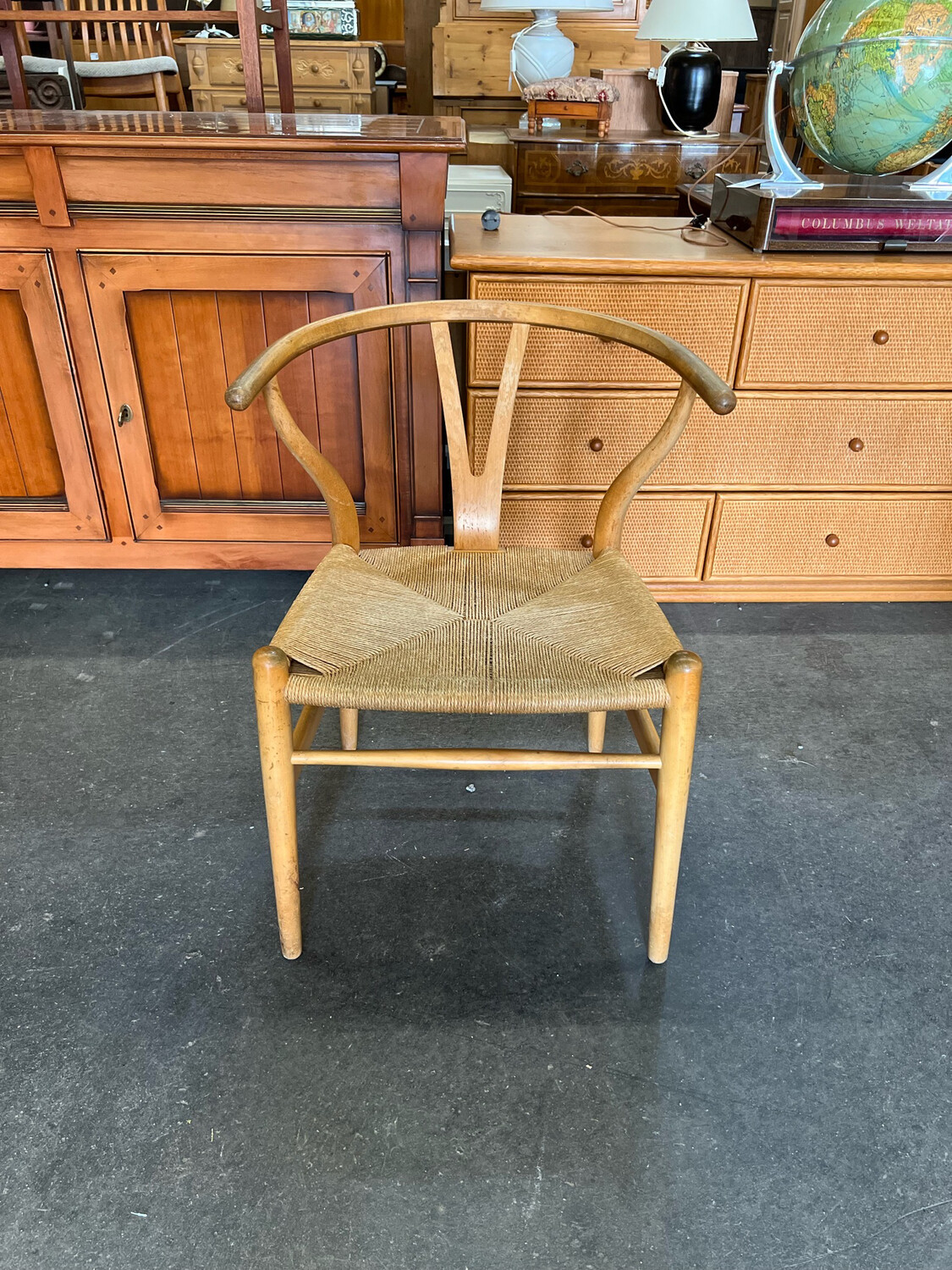 Hans Wegner Stuhl Wishbone Chair Armlehnstuhl Carl Hansen Danish