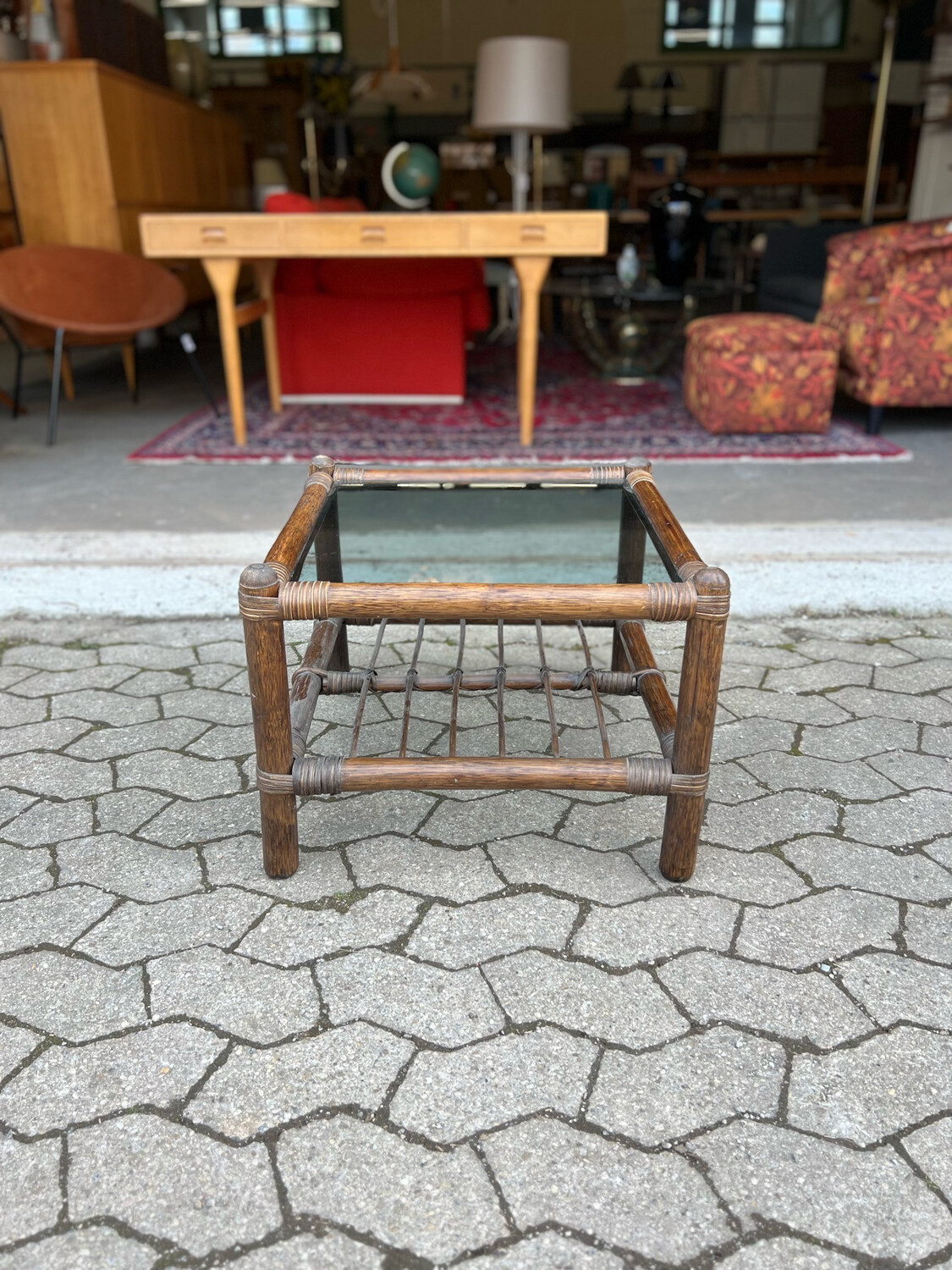 Couchtisch Tisch Beistelltisch Rattantisch